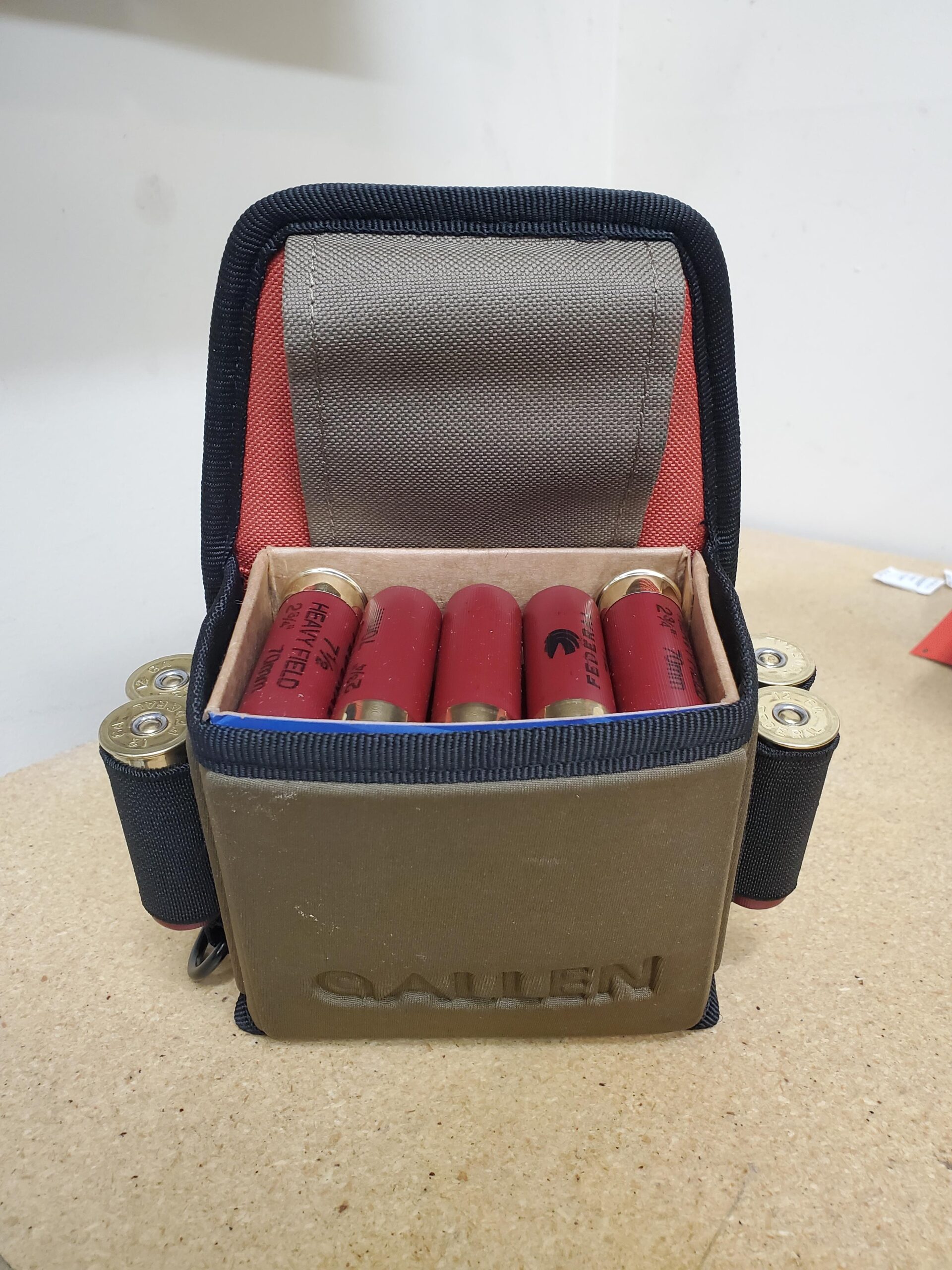 Allen Company Shotgun Shell Pouch - Clay, Trap and Skeet Shooting Accessories - Hunting and Gun Range Gear - Soft Canvas Design - Shotgun Shell Holder - Lightweight customer photo 2