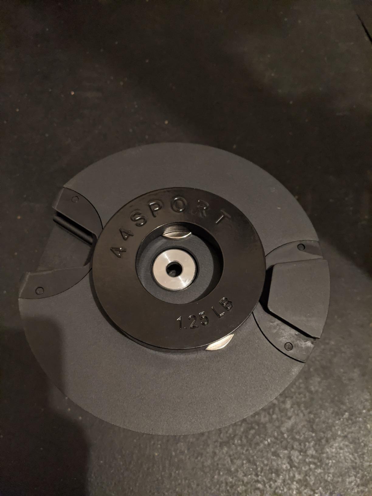 44LLC 44SPORT 1.25lbs Olympic Fractional Weight Plates Black - Set of 2 customer photo 2