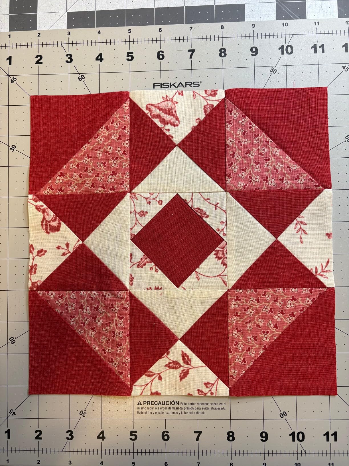 Creative Grids Half Square 4-in-1 Triangle Quilt Ruler - CGRBH1 - Made in USA, 5-1/2in x 10-1/2in, Non-Slip Grip Acrylic Quilting, Sewing, Crafting, Patchwork Ruler & Template customer photo 1