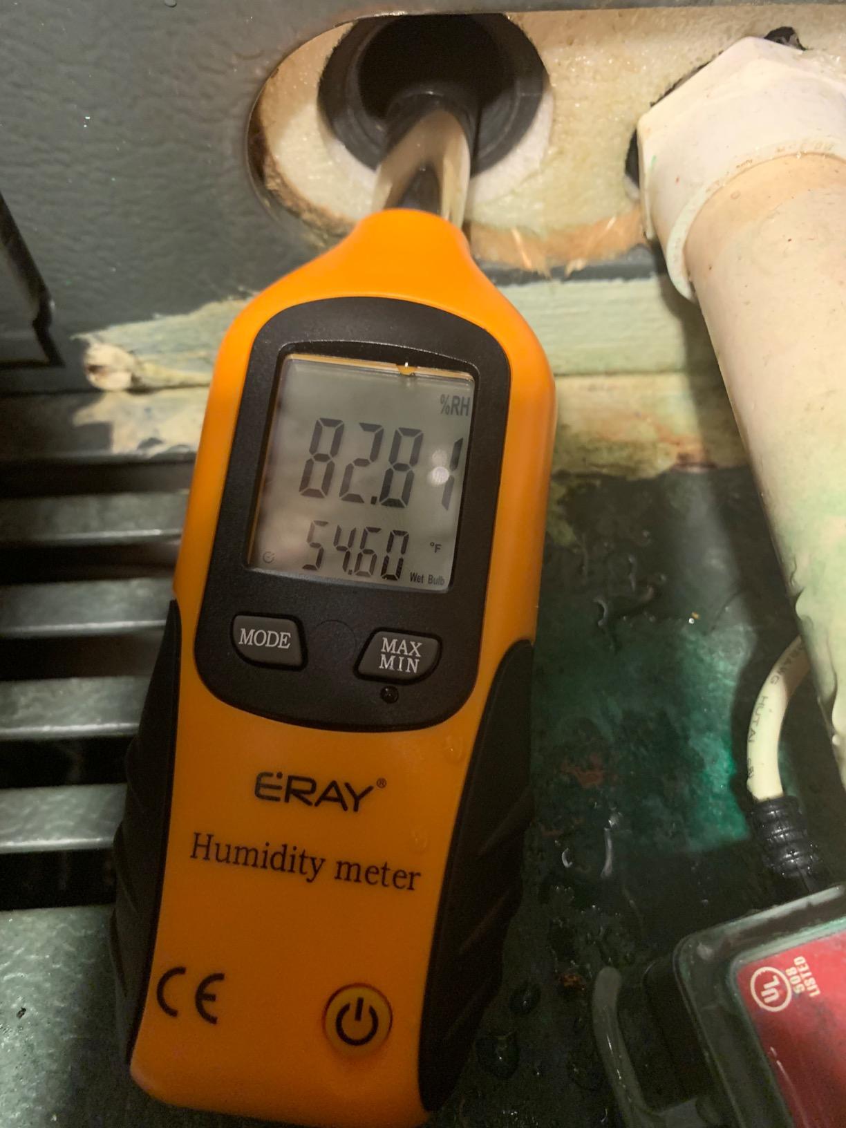 ERAY Digital Psychrometer Thermometer Hygrometer with Backlight, Temperature and Humidity Reader Meter with Dew Point and Wet Bulb Temperature customer photo 2