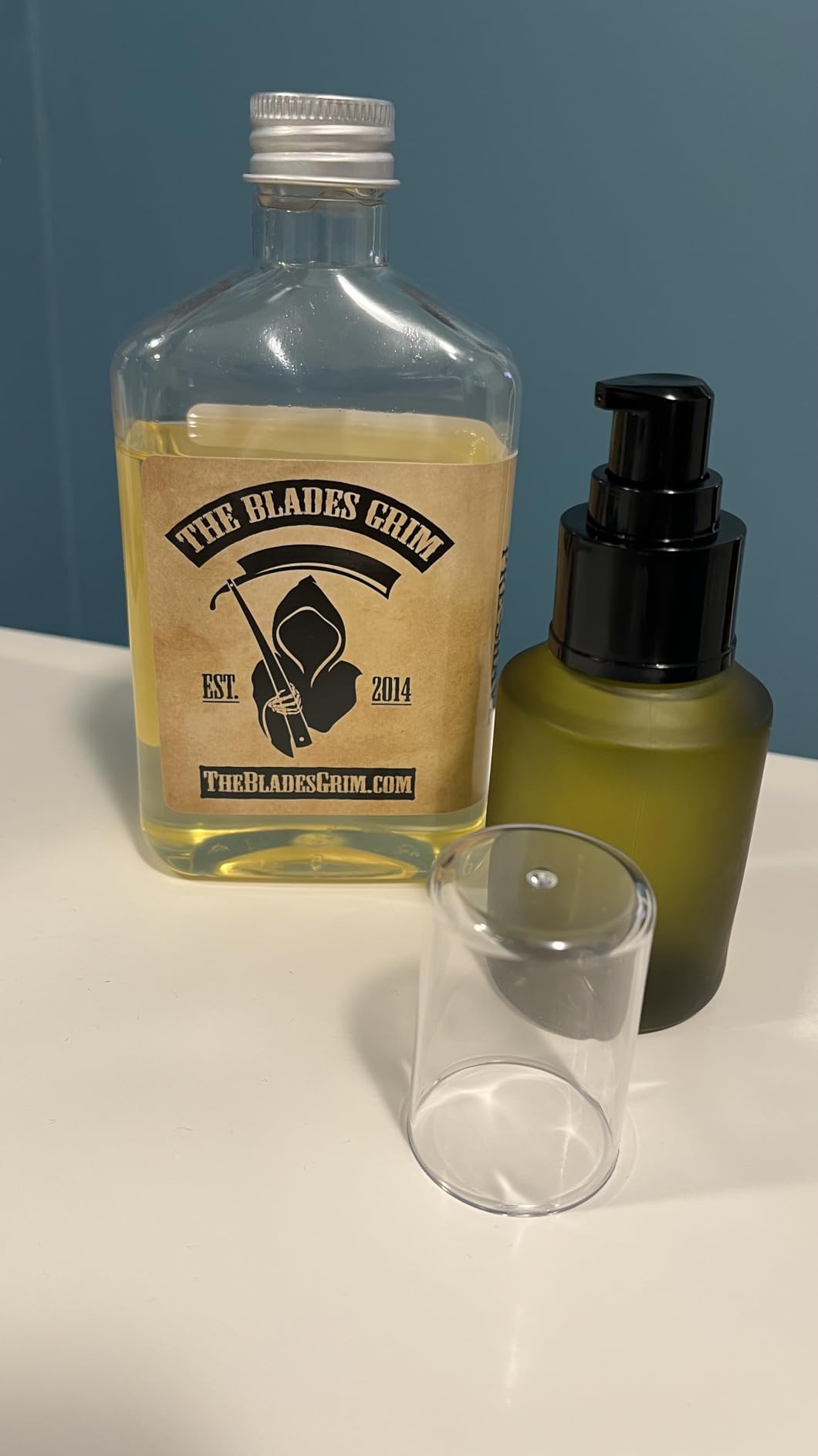 The Blades Grim - Pre-Shave Oil, Handmade in the USA (Smolder, 8.45oz) customer photo 2