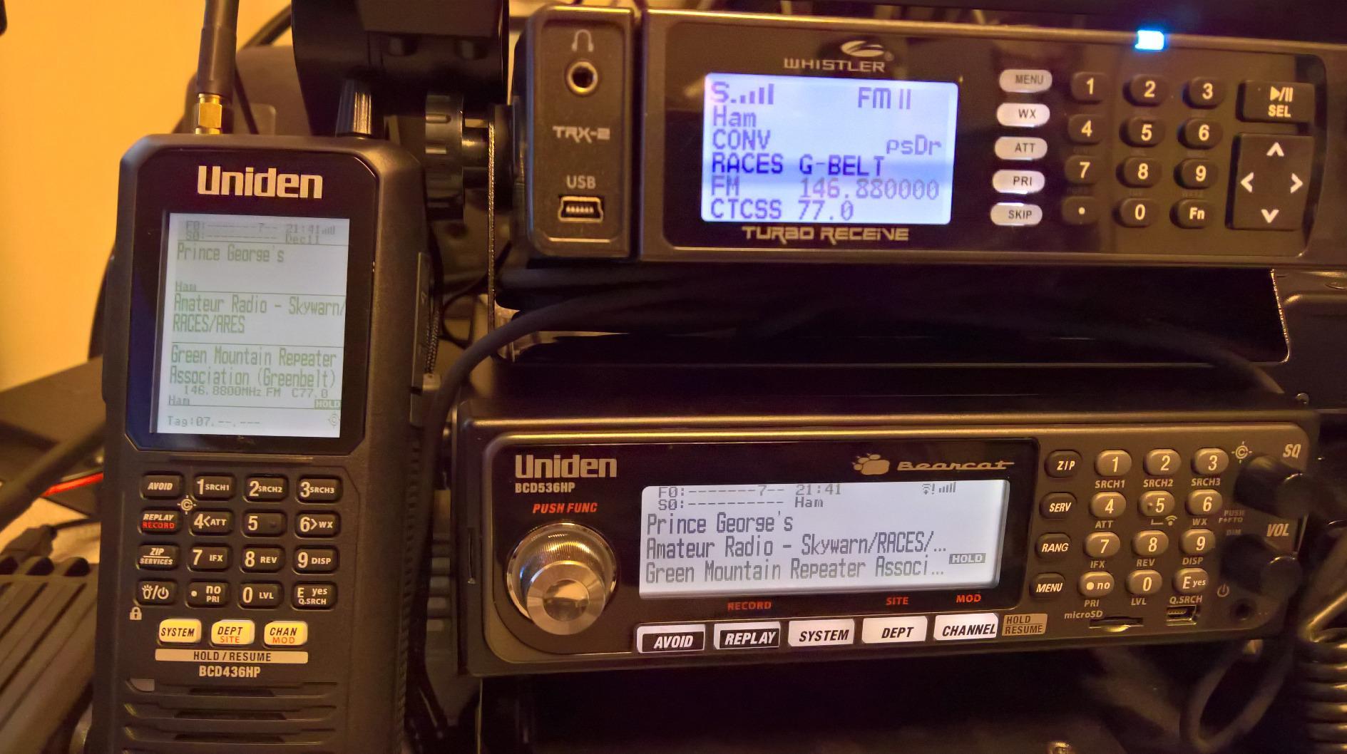 Whistler TRX-2 Digital Police Scanner - Desktop/Mobile Scanner with EZ Scan Software, APCO P25 Phase I & II, DMR, NXDN, and USA/Canada Database Preloaded customer photo 2