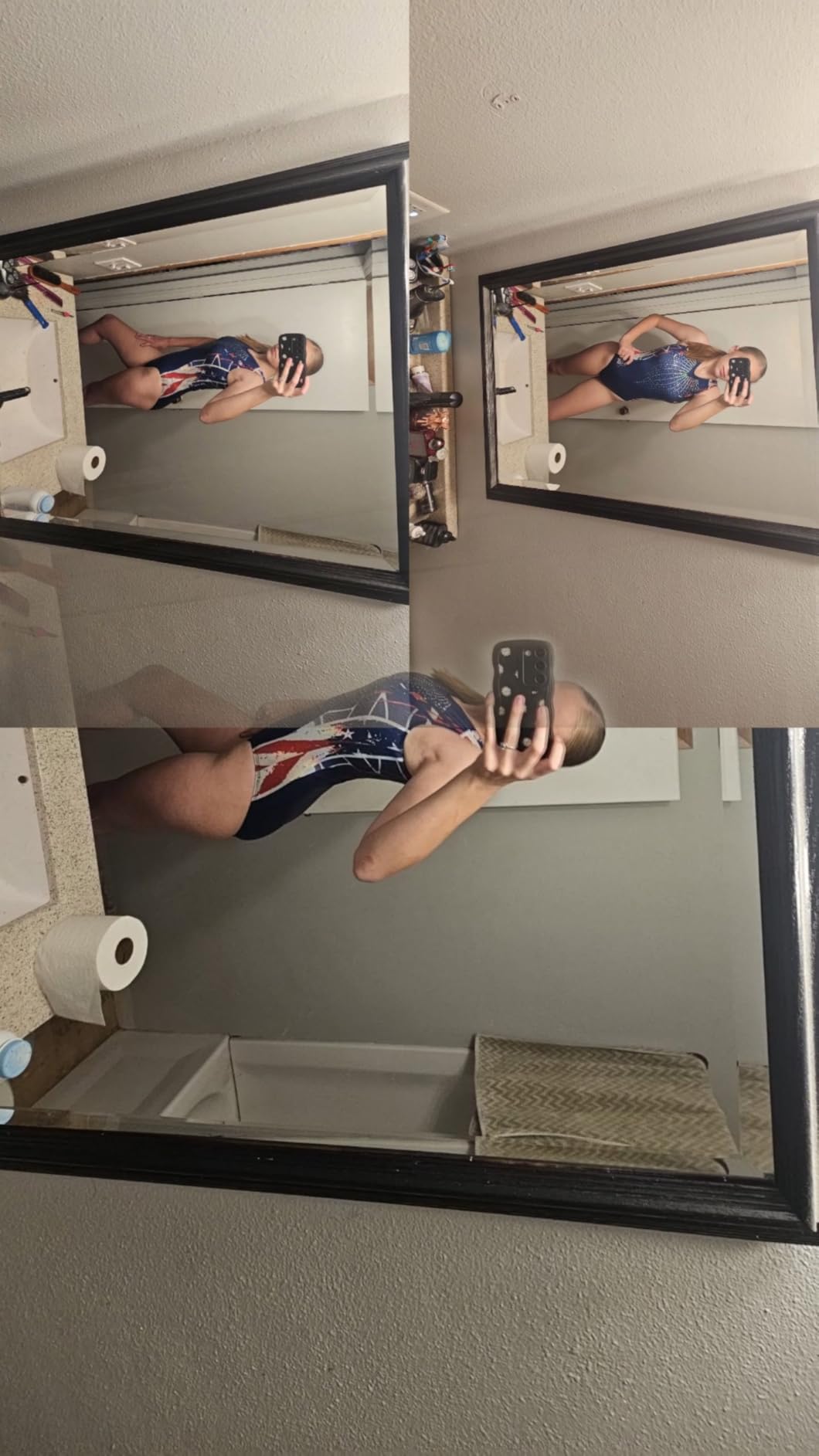 GK Simone Biles Patriotic Performance Gymnastics Leotard for Girls, Juniors, and Women customer photo 1
