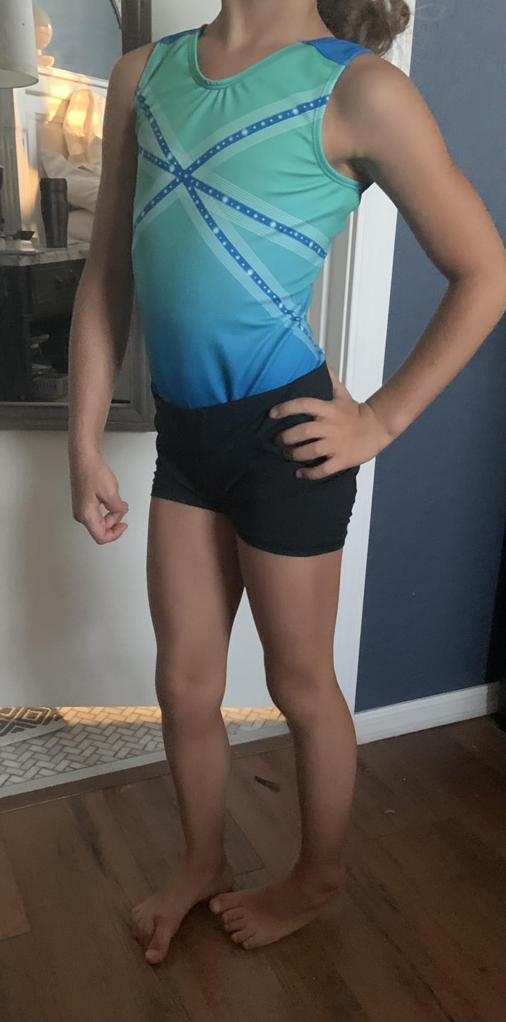 GK Glitz & Glam Gymnastics Leotard for Girls with Matching Scrunchie customer photo 1