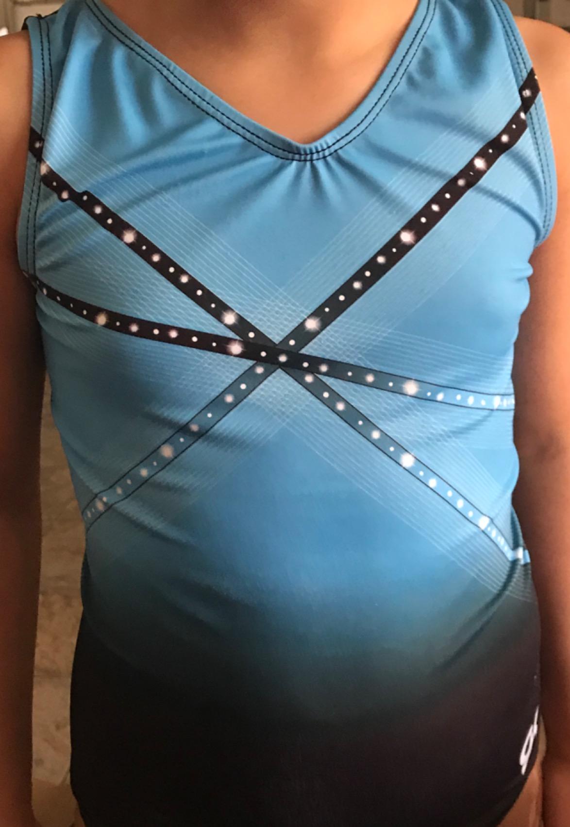 GK Glitz & Glam Gymnastics Leotard for Girls with Matching Scrunchie customer photo 2