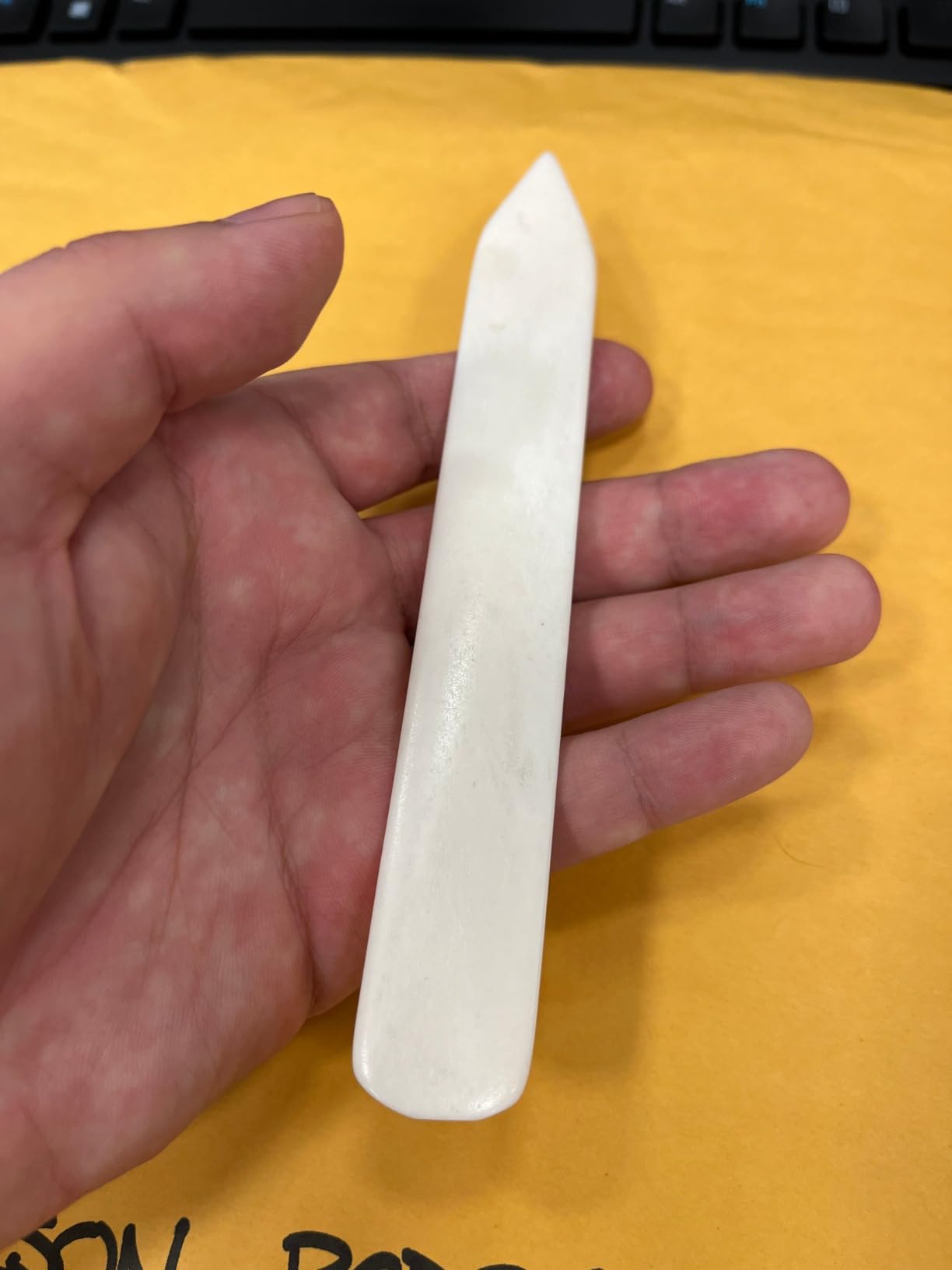VENCINK Genuine Bone Folder Scoring Folding Creasing Origami Paper Creaser Crafting Tool for DIY Handmade Leather Burnishing, Bookbinding, Scrapbooking, Paper Cards Crafts (100% Cattle Bone) customer photo 2