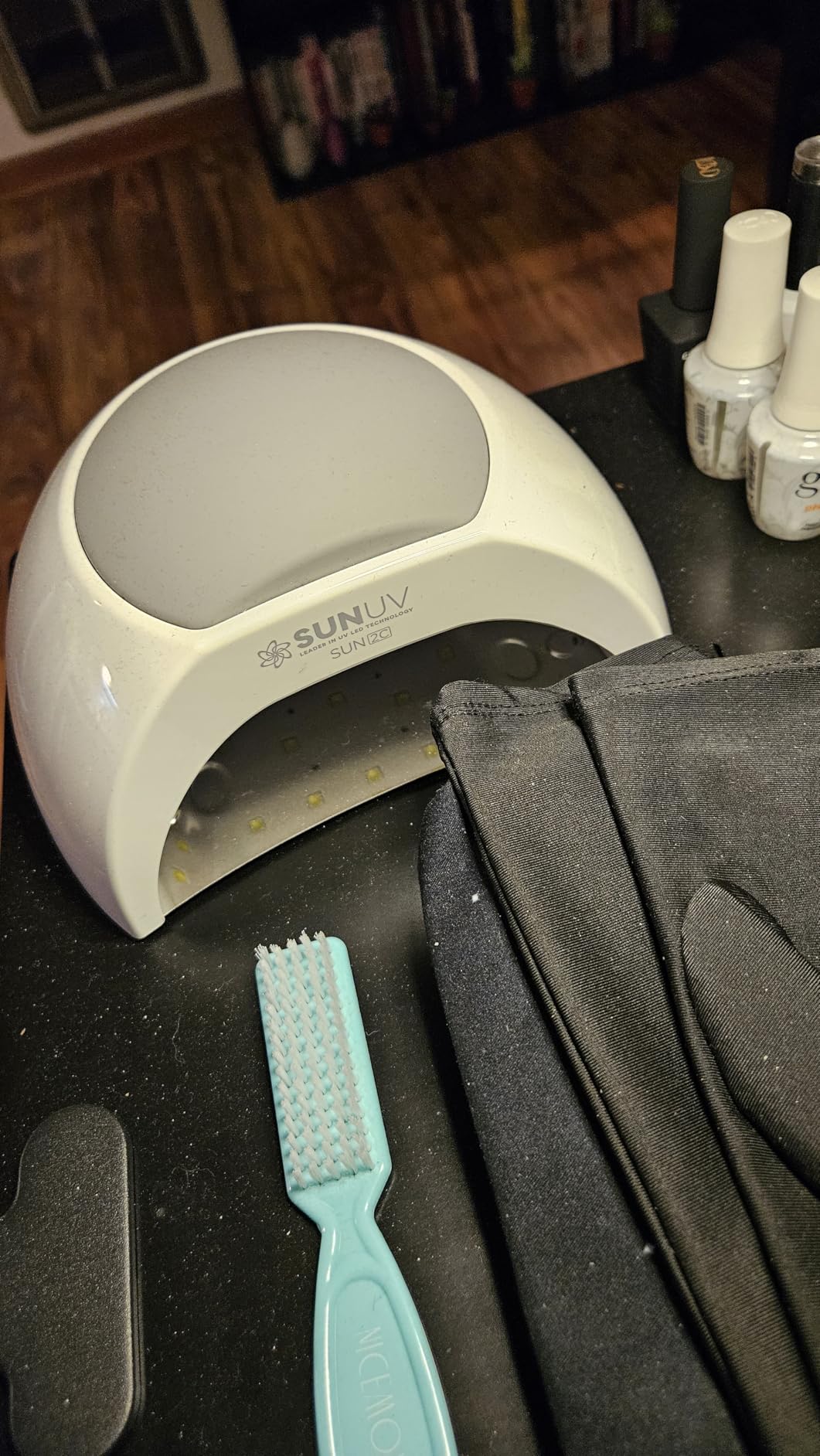 SUNUV SUN2C UV Light for Nails, UV LED Nail Lamp with 4 Timer Settings, Curing Lights Compatible with All Gel Polish Rose customer photo 1