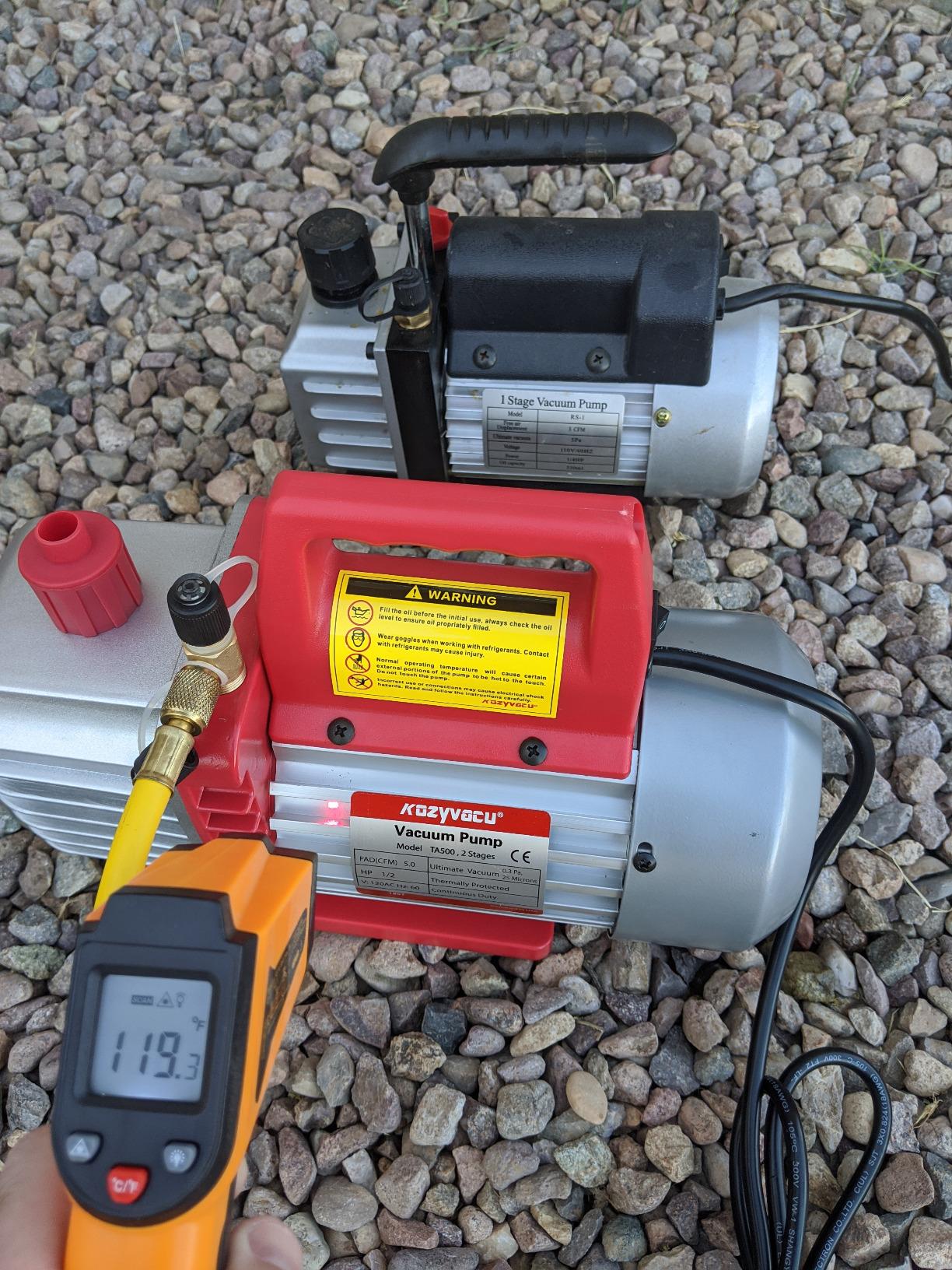 Dual-Stage HVAC Vacuum Pump, 5.0 CFM (TA500) - AC Repair Tools, Car AC Vacuum Pump customer photo 1