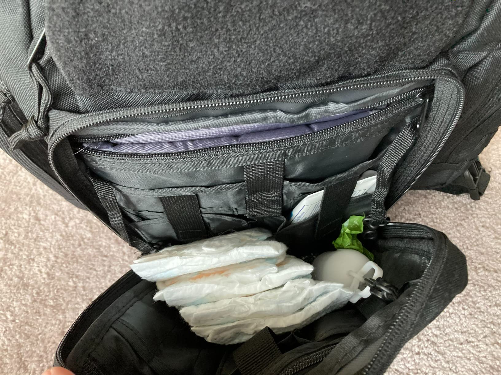 HighSpeedDaddy Diaper Bag Backpack with Diaper Changing Mat customer photo 1