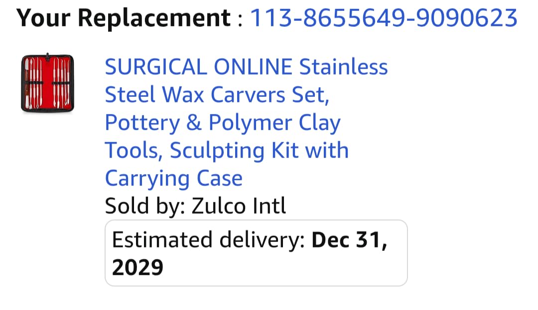 SURGICAL ONLINE Stainless Steel Wax Carvers Set, Pottery & Polymer Clay Tools, Sculpting Kit with Carrying Case customer photo 2