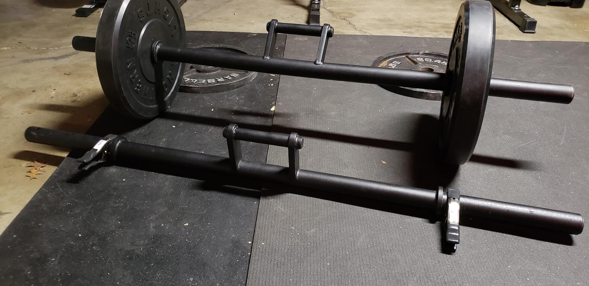 Titan Fitness 60in Farmers Walk Handles, Barbell Style Grip Farmers Carry, Rated 500 LB Each, Grip Strength Weight Training customer photo 2
