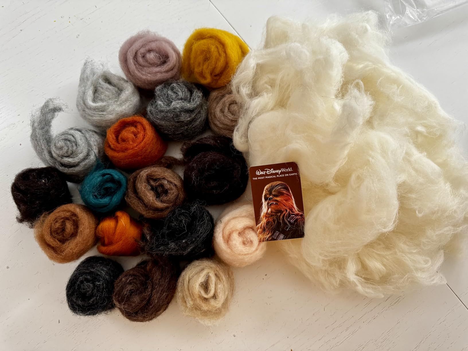 Assorted Merino Roving Ends & Mixed Fiber Waste - Bulk Top Fiber for Felting, Spinning & Blending customer photo 1
