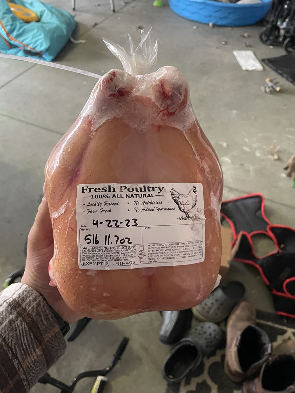 Poultry Shrink Clear Bags (Large) 10x16 Inch for Chickens or Rabbits w/Zip Ties and Freezer Labels (50 Pack) customer photo 1