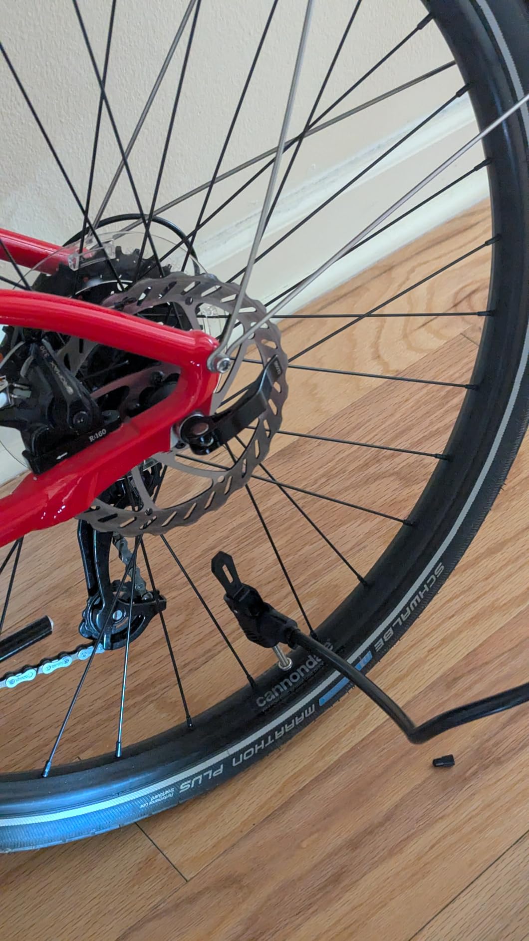 Schwinn Air Center Series Floor Pump, for a Range of Bikes, 100, 120 or 160 PSI, Soft Grip Handle, Dual Head for Schrader and Presta Valves, Manual Air Pump customer photo 2