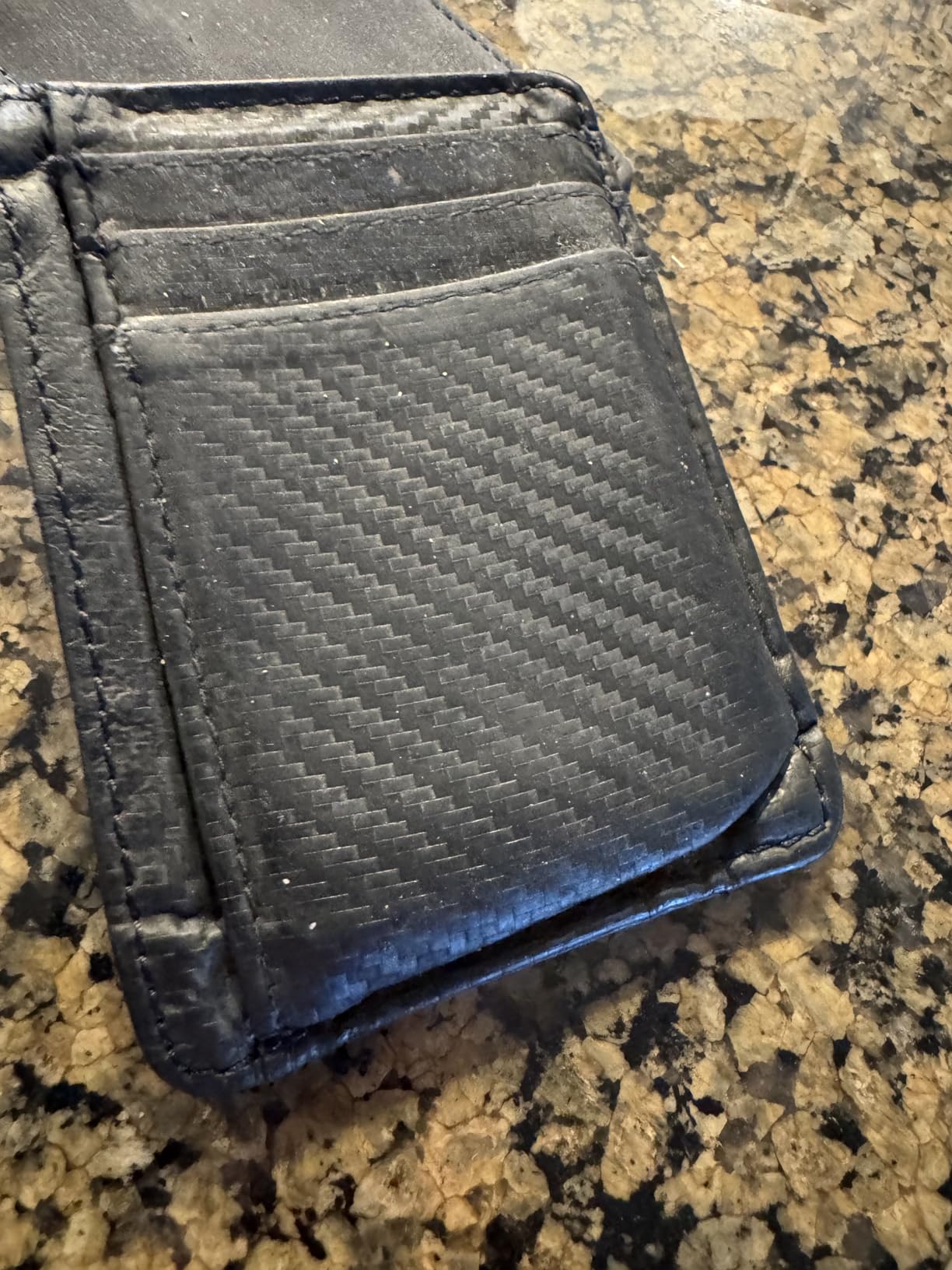 Slim Wallet Front Pocket Minimalist Leather RFID Blocking Medium Size customer photo 1