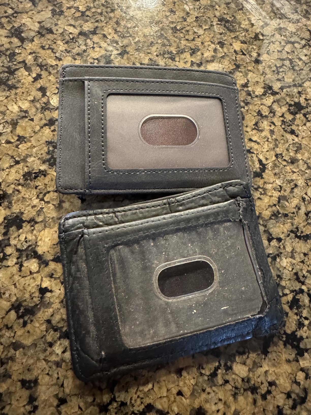 Slim Wallet Front Pocket Minimalist Leather RFID Blocking Medium Size customer photo 2
