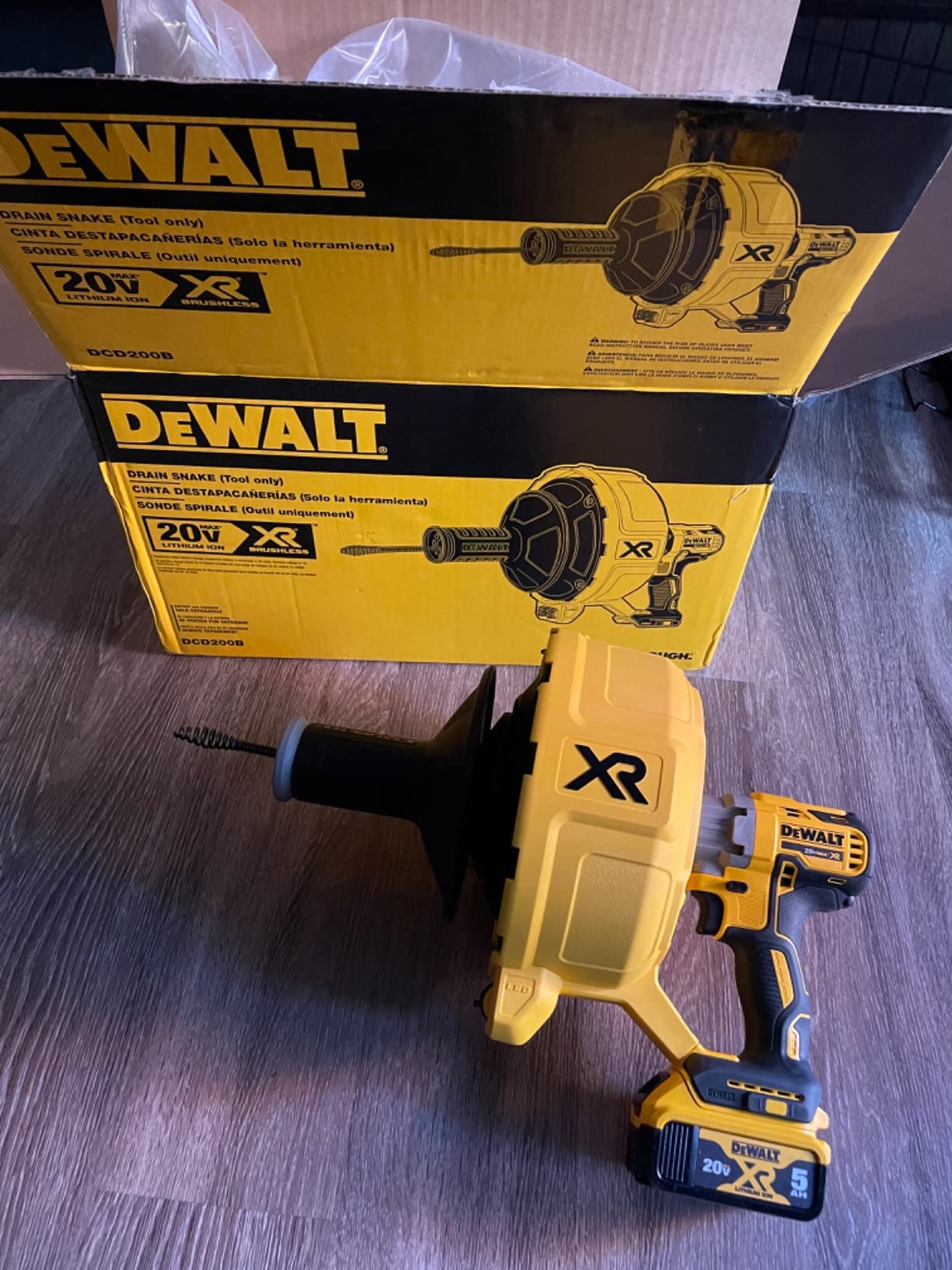 DEWALT DCD200B 20V MAX* XR Brushless Drain Snake (Tool Only) customer photo 2
