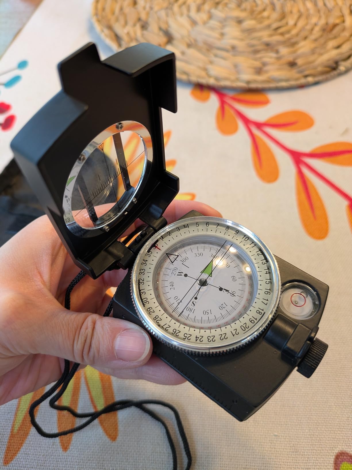 COSTIN Multifunctional Compass, Metal Military Waterproof High Accuracy Compass with Map Measurer, Distance Calculator, Bubble Level Perfect for Outdoor Activities, Matte Black customer photo 1