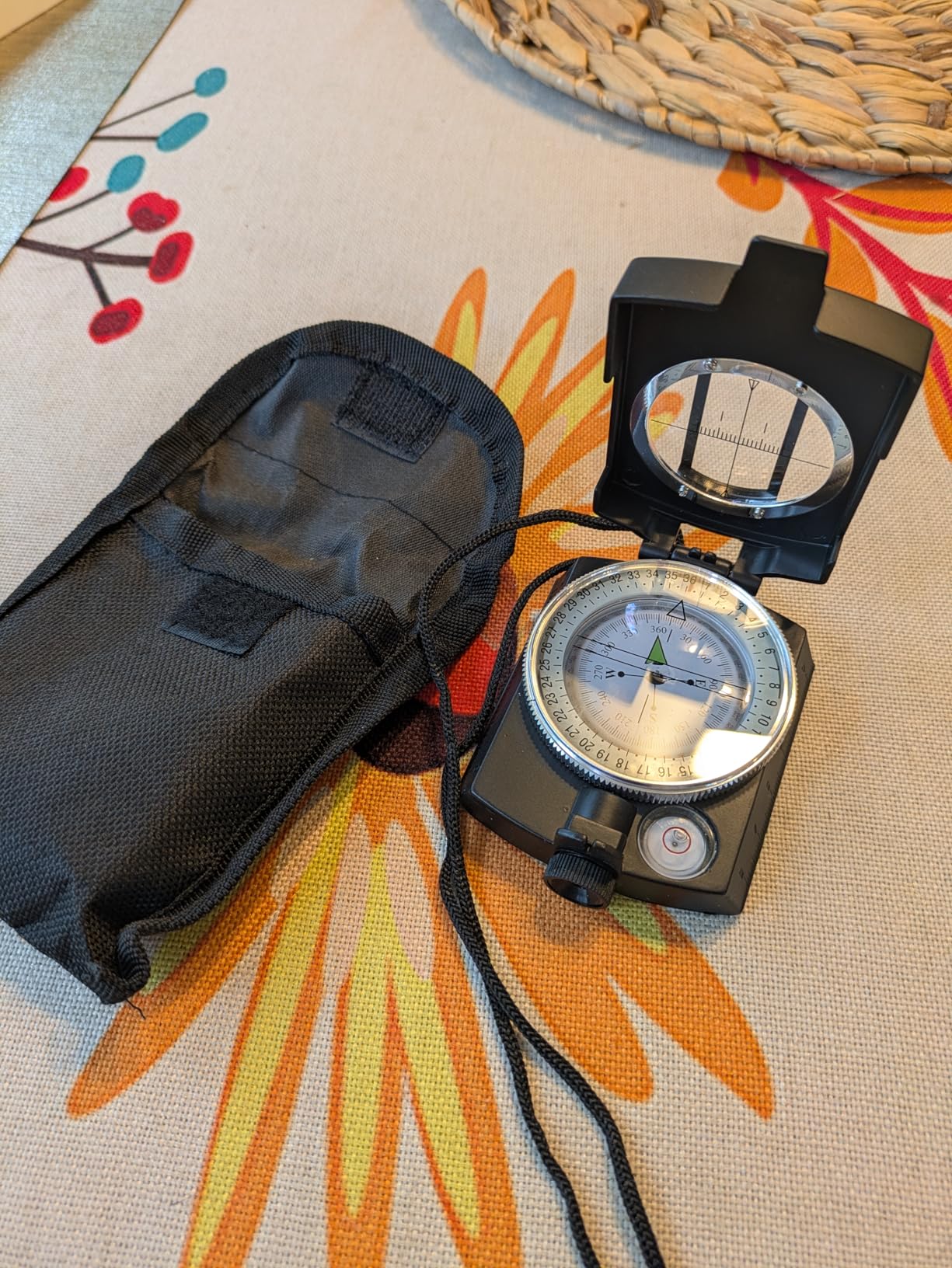 COSTIN Multifunctional Compass, Metal Military Waterproof High Accuracy Compass with Map Measurer, Distance Calculator, Bubble Level Perfect for Outdoor Activities, Matte Black customer photo 2