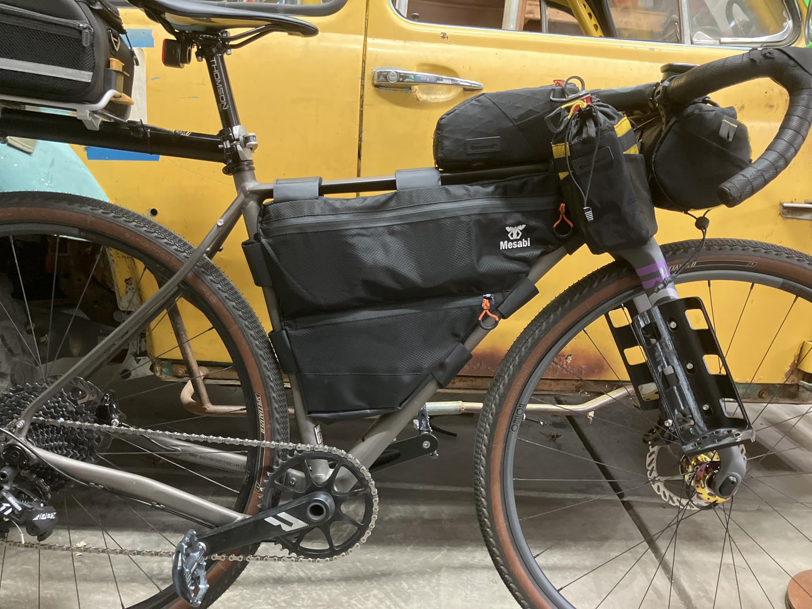 Touring Road Bike Full Frame Bag | Bicycle Bikepacking, Touring, Commuting Pack | Small (6.5L), Medium (12L), Large (14L) customer photo 2