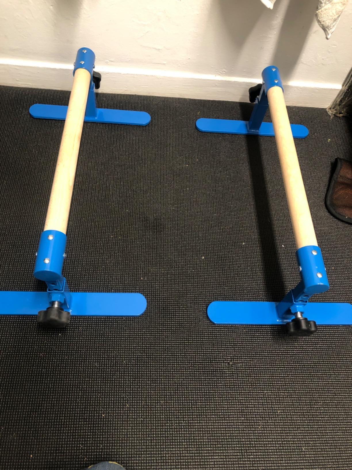 Tumbl Trak Parallette Bars Blue, Adjustable customer photo 1