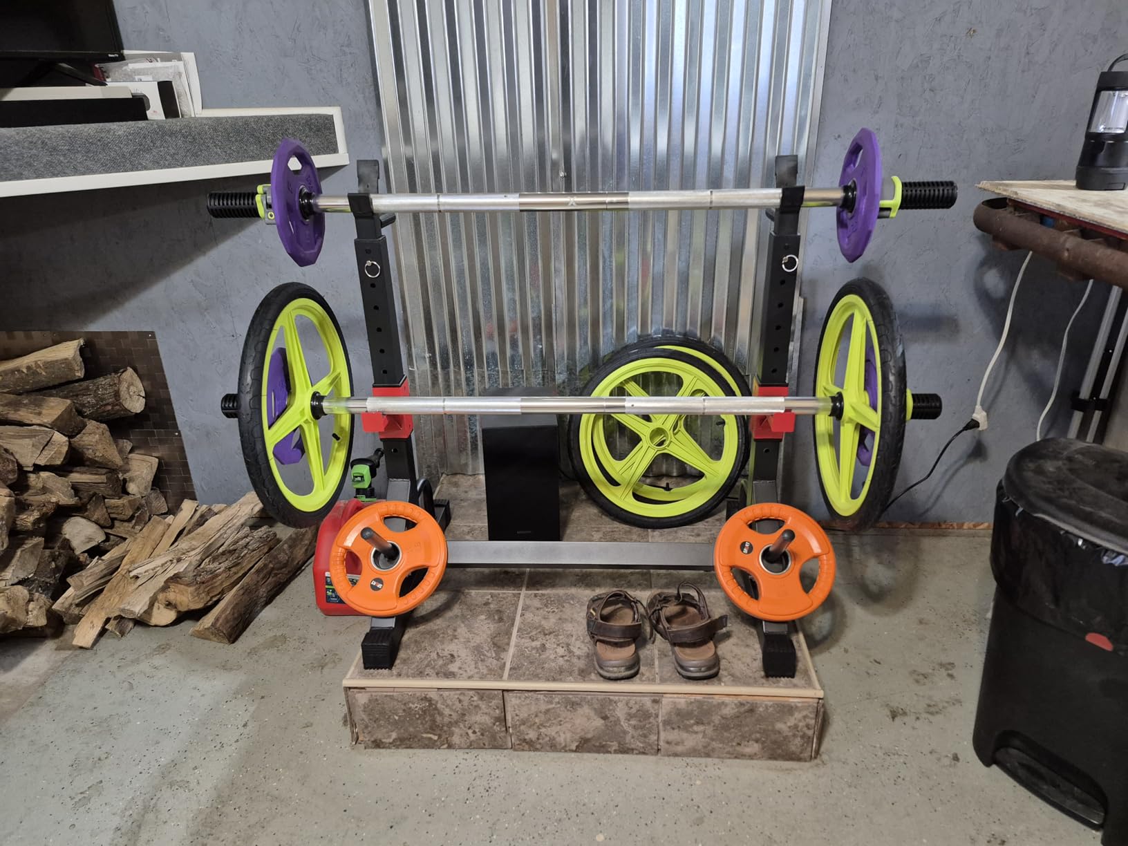 AXLE Home Gym Workout Barbells - Barbell Weight Set for Strength Training, Collapsible Equipment for Indoor & Outdoor Workouts customer photo 1
