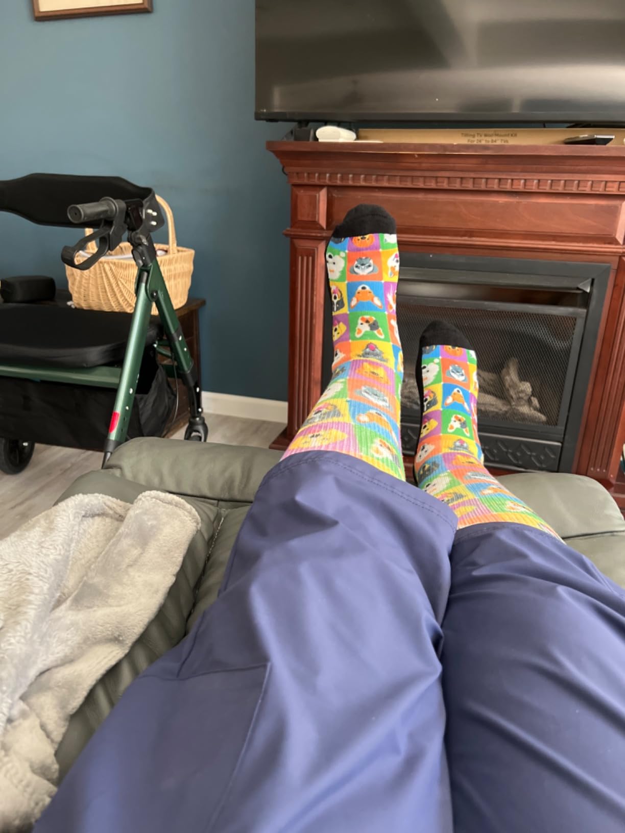 RMS Sock Aid Kit - Easy On Easy Off Device for Putting On Socks and Removing Socks or Stockings for Men and Women with Limited Mobility (Blue) customer photo 1