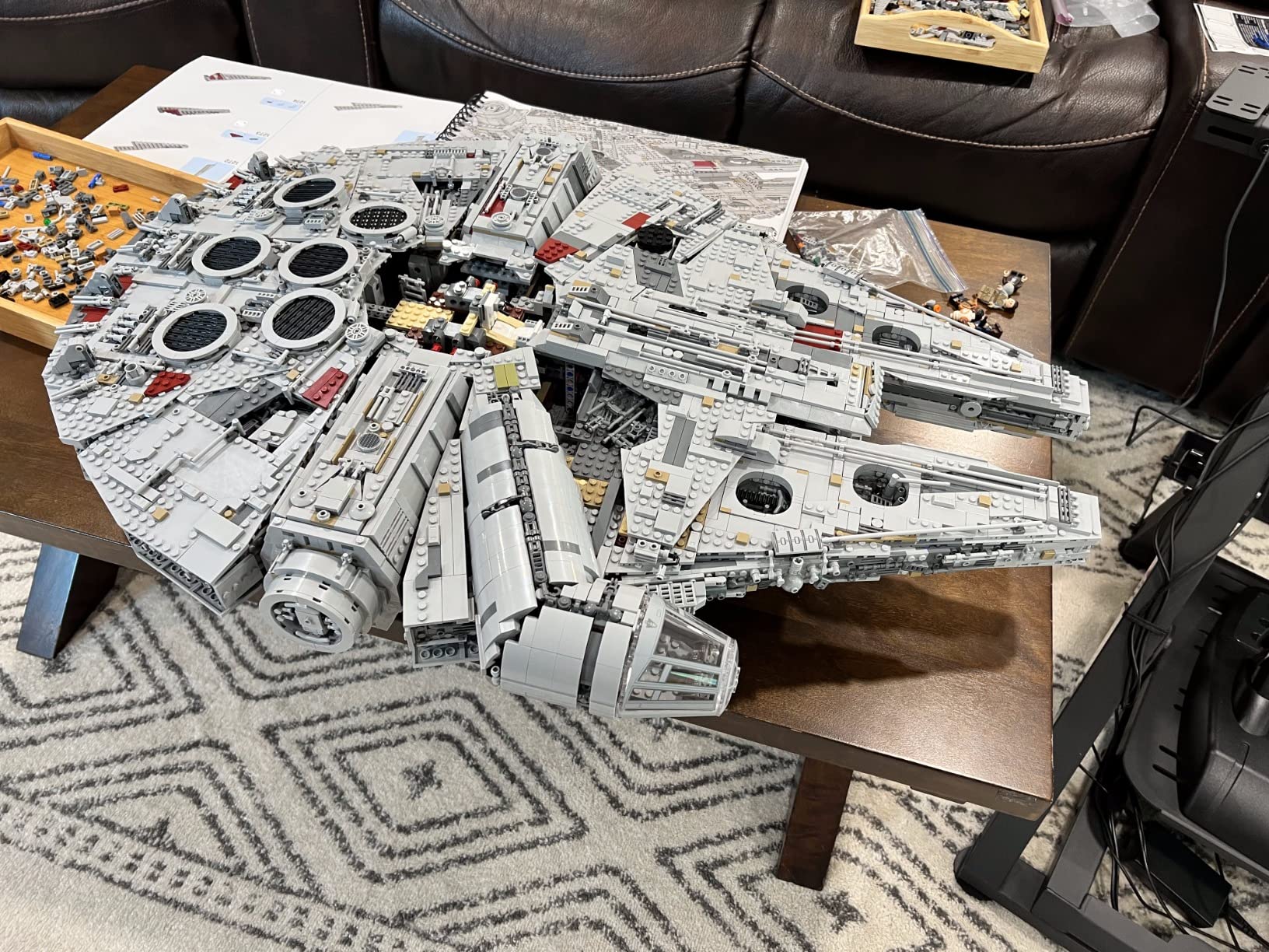 LEGO Star Wars Millennium Falcon - Building Set for Adults, Ages 16+ - Gift for Birthday - Movie Collectible Model Kit - Display in Home or Office - 75192 customer photo 2