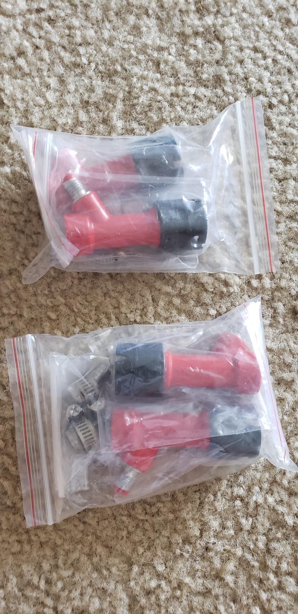 PBT Pin-lock MFL keg quick Disconnect Set with Swivel Nuts (2) 5/16 Gas, 1/4 Liquid and clamp by PERA customer photo 1