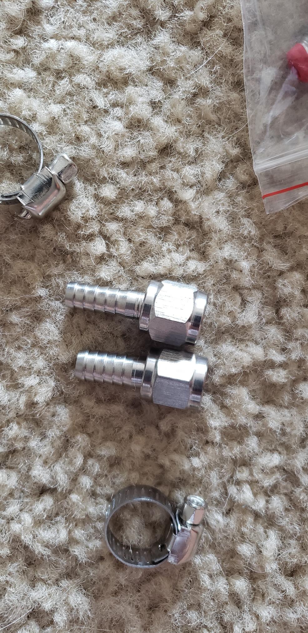 PBT Pin-lock MFL keg quick Disconnect Set with Swivel Nuts (2) 5/16 Gas, 1/4 Liquid and clamp by PERA customer photo 2