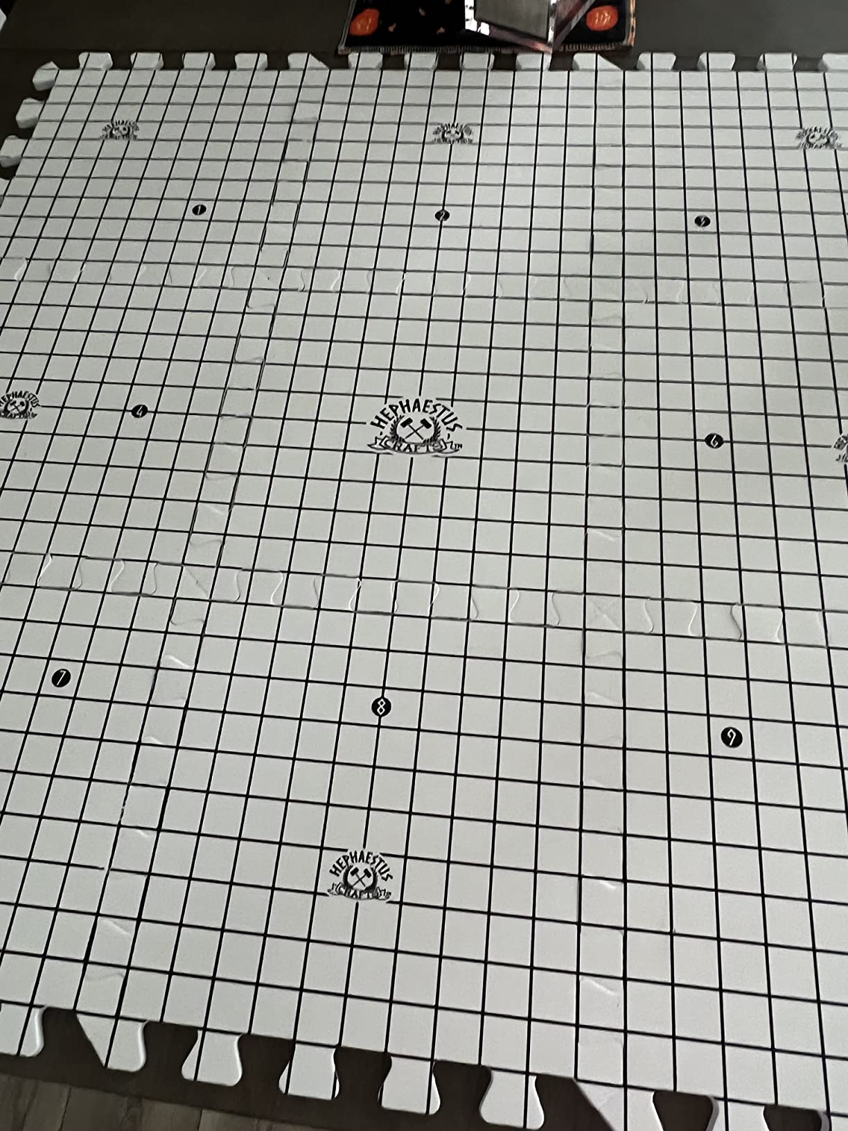 Hephaestus Crafts Blocking Mats for Knitting - Pack of 9 GRAY Blocking Boards with Grids for Needlepoint or Crochet. 150 T-pins customer photo 1