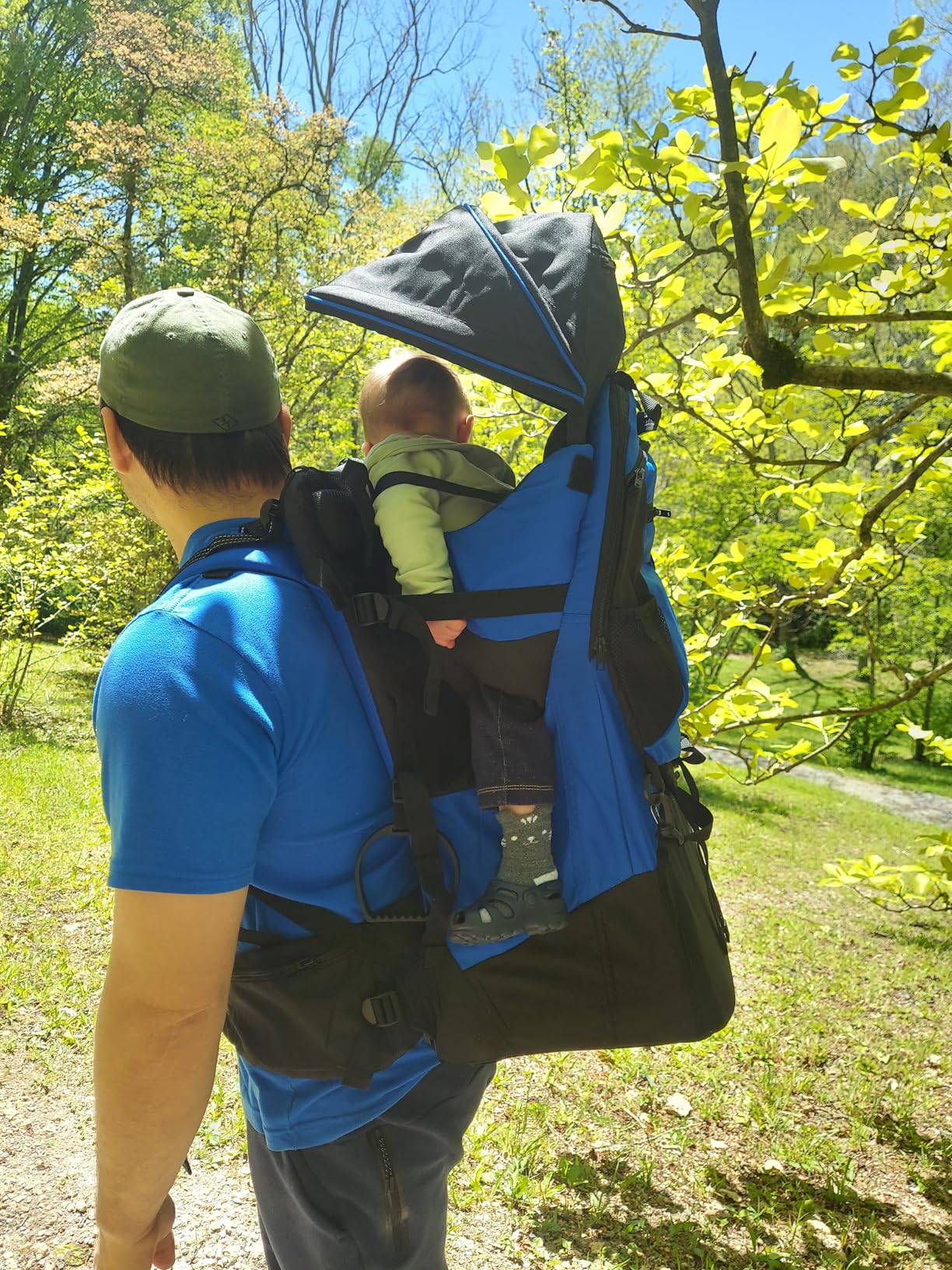 ClevrPlus Deluxe Adjustable Baby Carrier Outdoor Hiking Child Backpack Camping customer photo 1