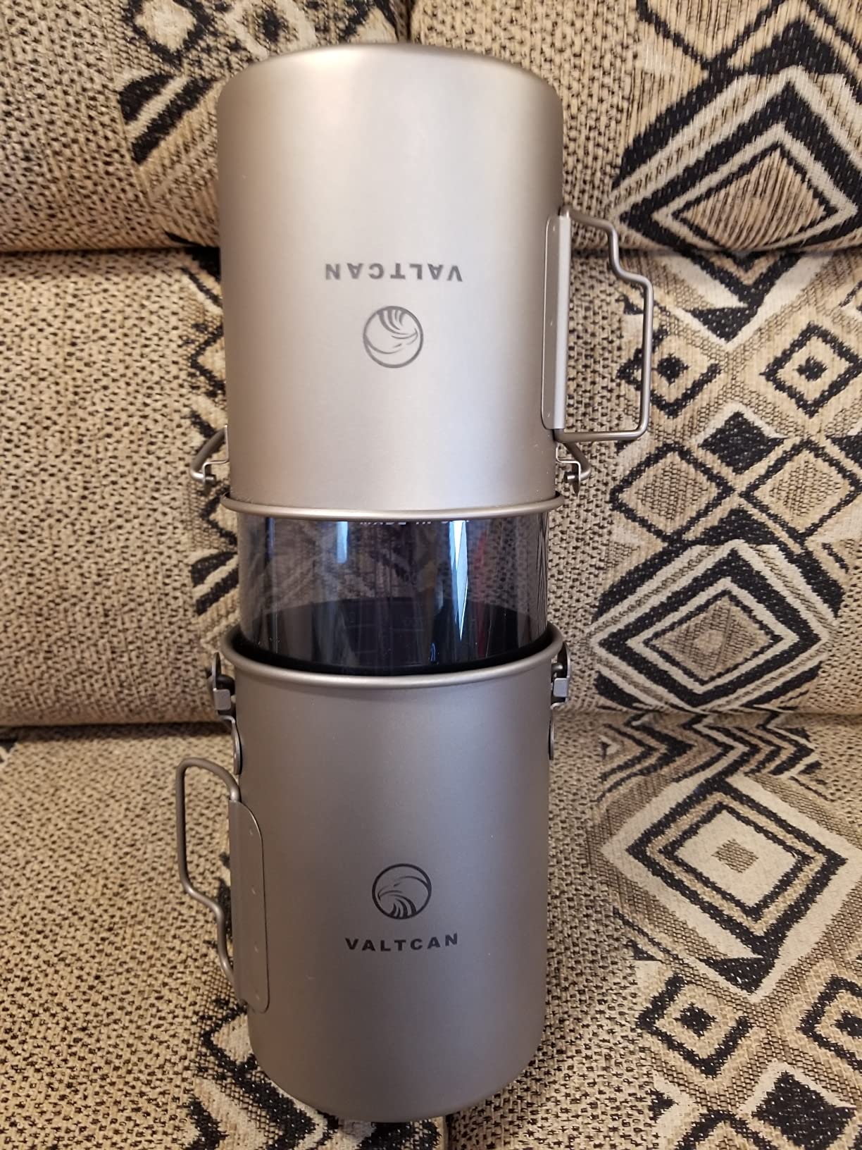 Valtcan Titanium Pot 750ml Grade 1 Thicker Build, Bail Handle, Tight-Fit Lid, 4.7 oz with Lid Ultralight Camping Mug customer photo 2