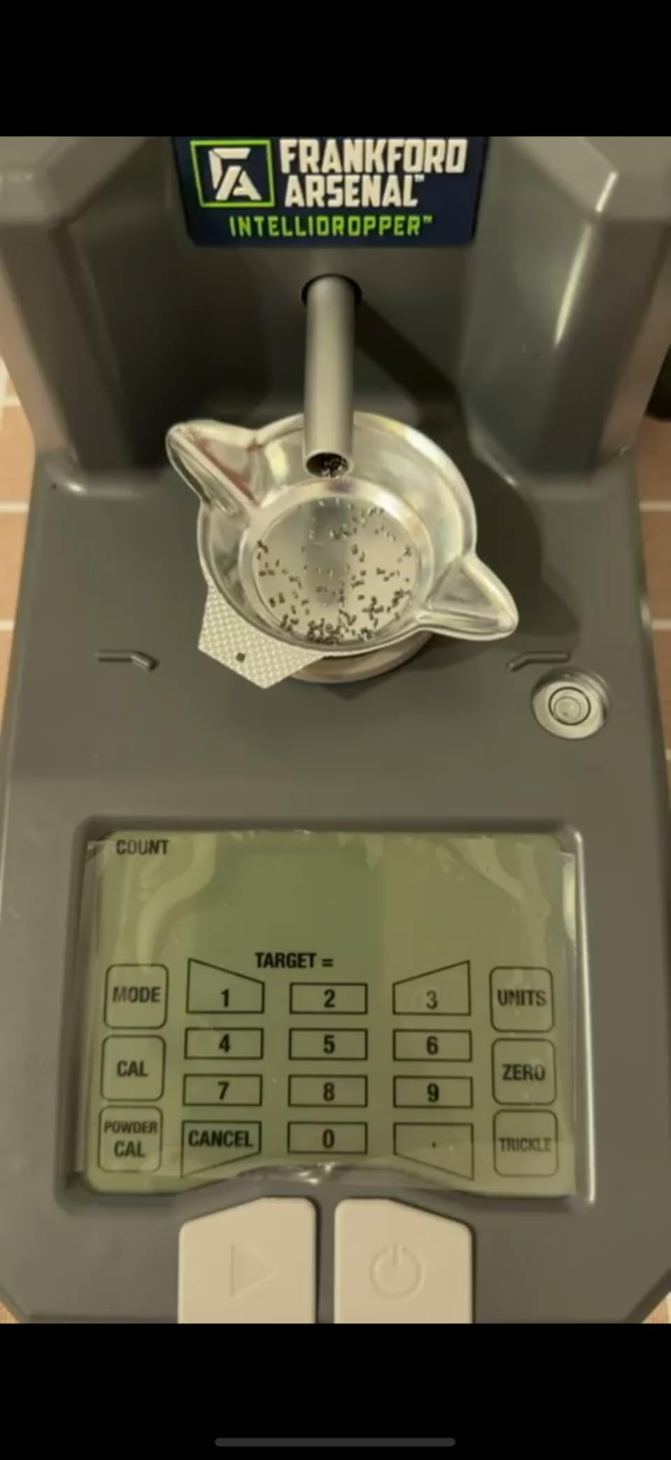 Frankford Arsenal Intellidropper Electronic Powder Measure for Powder Measuring with LCD Display and Free Reloading Database App for iPhone, Windows, and Google,Gray customer photo 2