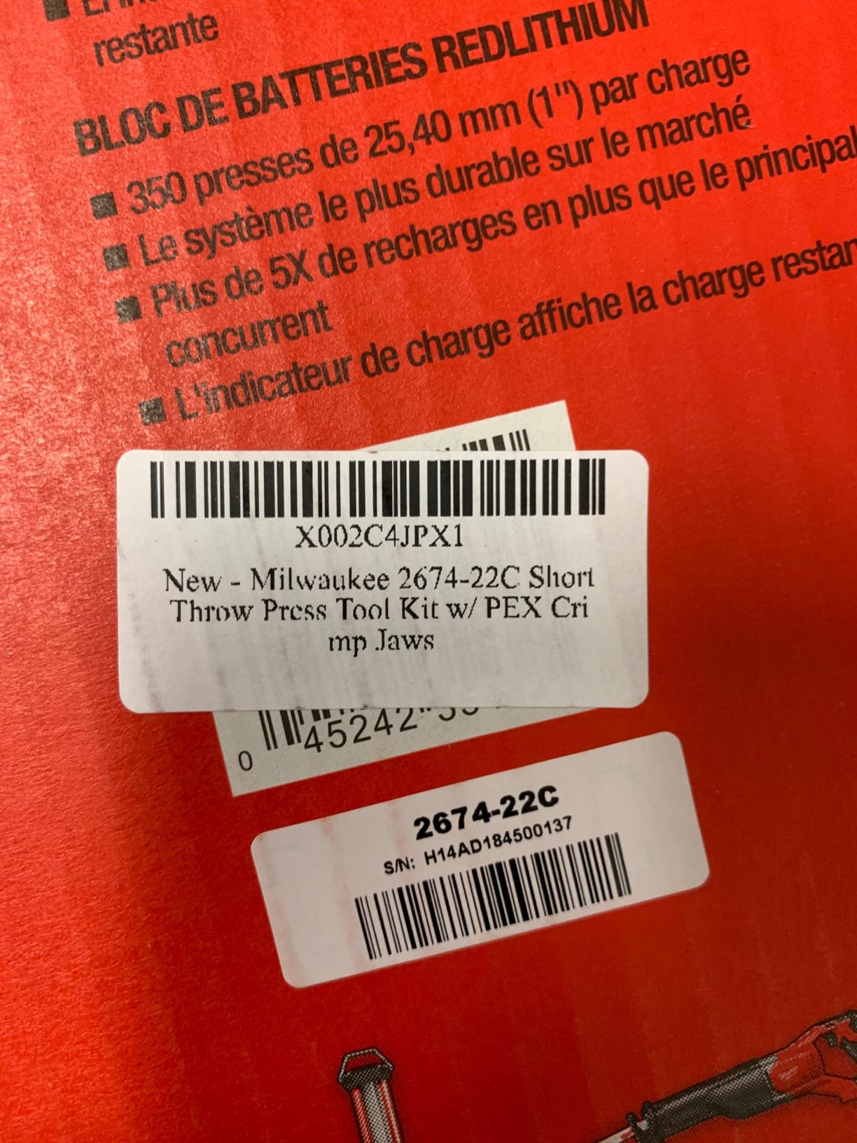 Milwaukee Electric Tools M18 Short Throw Press Tool customer photo 1