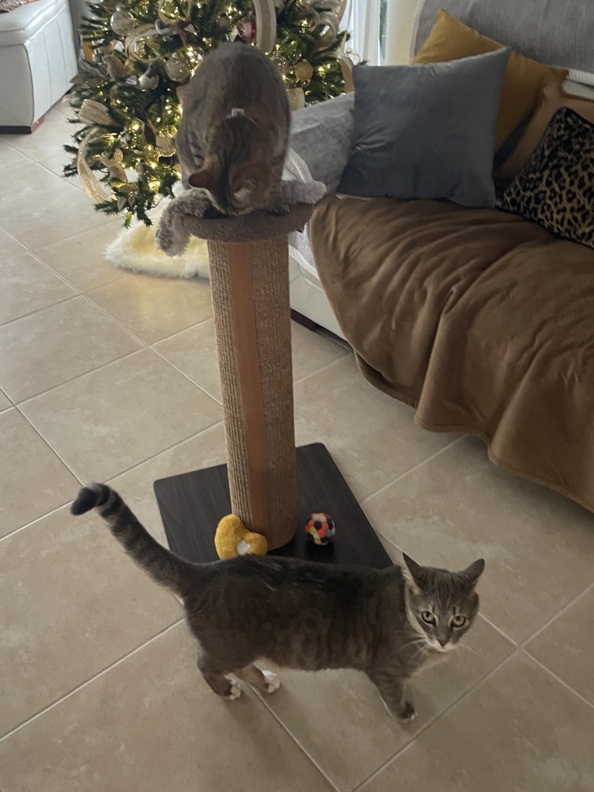 Kitty City Tall Sisal Cat Scratching Post, 32