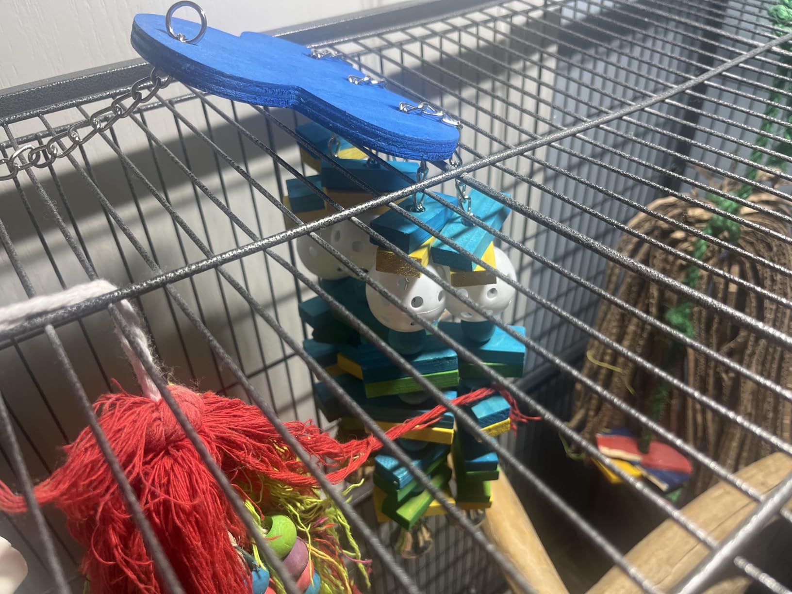 MEWTOGO Large Bird Parrot Toys for Cockatoos African Grey Macaws and Amazon Parrots Bird Gift customer photo 1