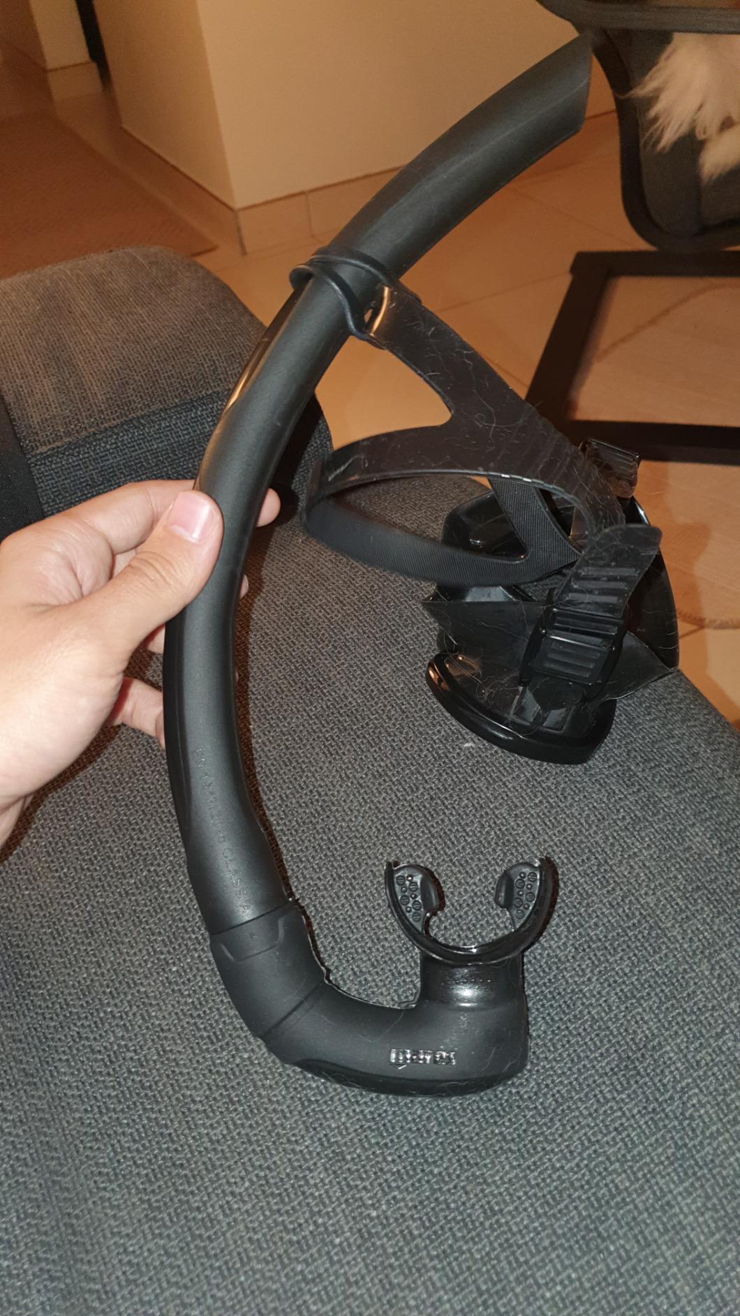 Mares Dual Snorkel Soft Tube for Scuba Diving, Snorkeling, Freediving, Spearfishing with Hypoallergenic Silicone Mouthpiece customer photo 2