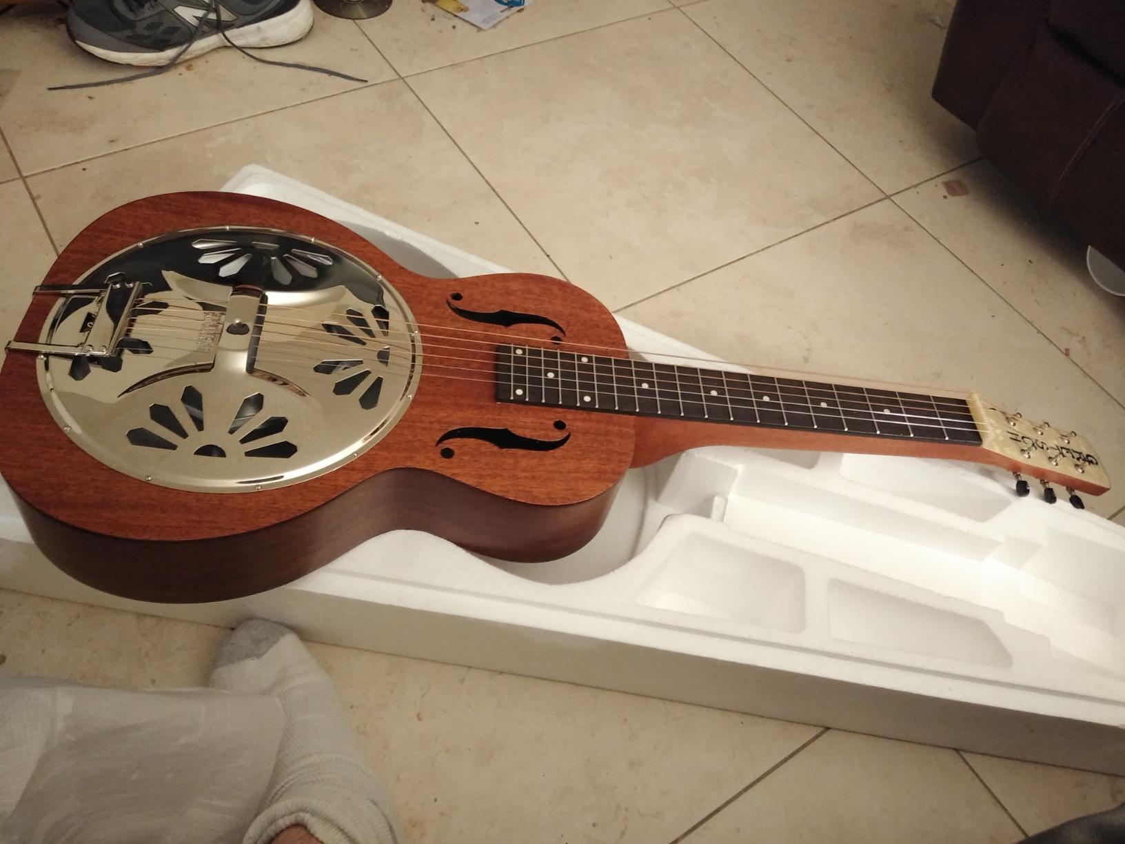 Gretsch G9210 Boxcar Square-neck Mahogany Body Resonator - Natural, Padauk Fingerboard customer photo 2