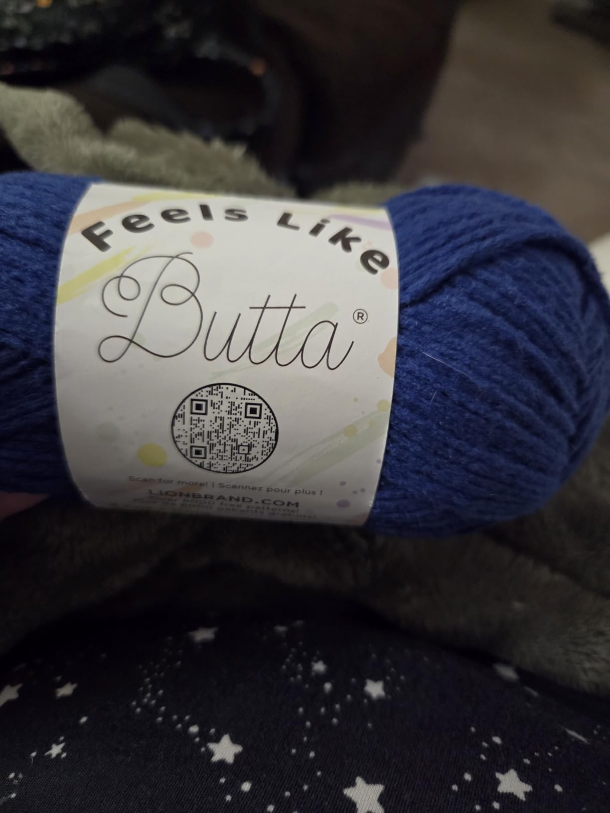 Lion Brand Yarn Feels Like Butta Soft Yarn for Crocheting and Knitting, Velvety, 1-Pack, Mint customer photo 1