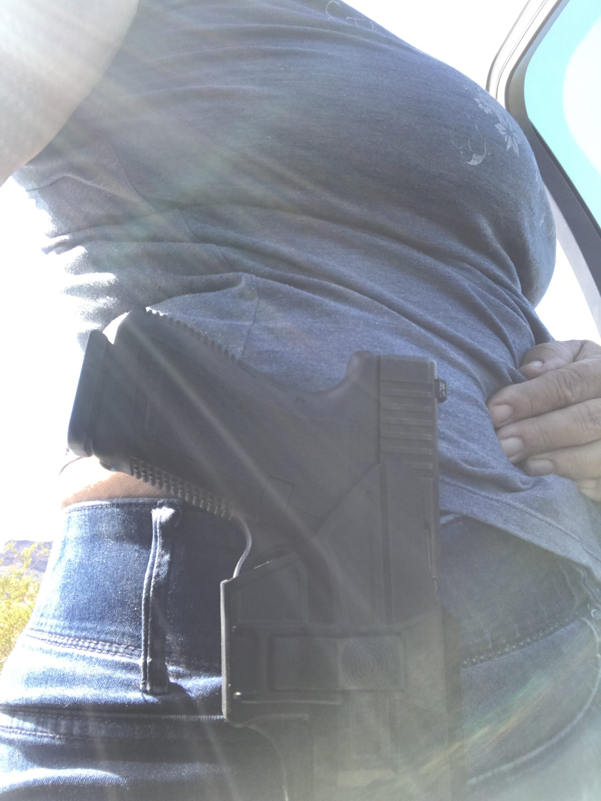 G19 Holster, OWB Paddle Holster for Glock 19 19X 44 45 Gen 1-5, Glock 23 32 Gen 1-4, Outside Waistband Adjustable Cant Holster, Open Carry Gun Holster customer photo 2