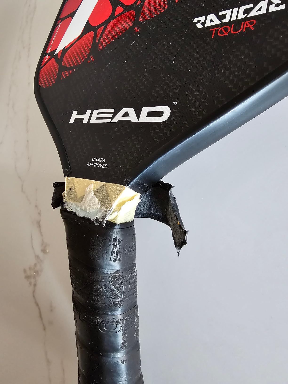 HEAD Graphite Pickleball Paddle - Radical Tour Lightweight Paddle w/Honeycomb Polymer Core & Comfort Grip customer photo 1