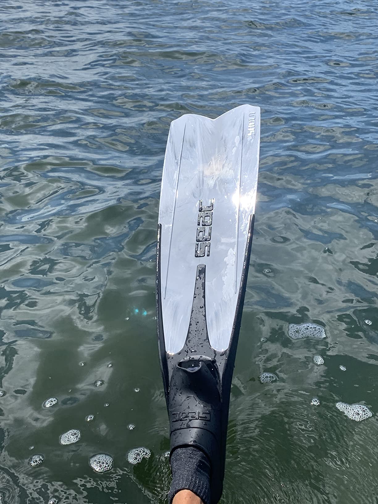 Seac Shout Long Fins for Scuba Diving, Spearfishing and Freediving, Made in Italy customer photo 1