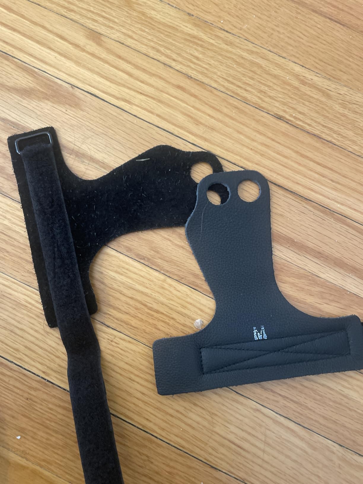 JerkFit Raw Grips 3.0, 2 Finger Leather Gymnastics Grips - Pull Up Grips for Cross Training Hand Protection - Hand Grips for Gymnastics Bars, Palm Guards for Athletes to Prevent Rips and Blisters customer photo 1