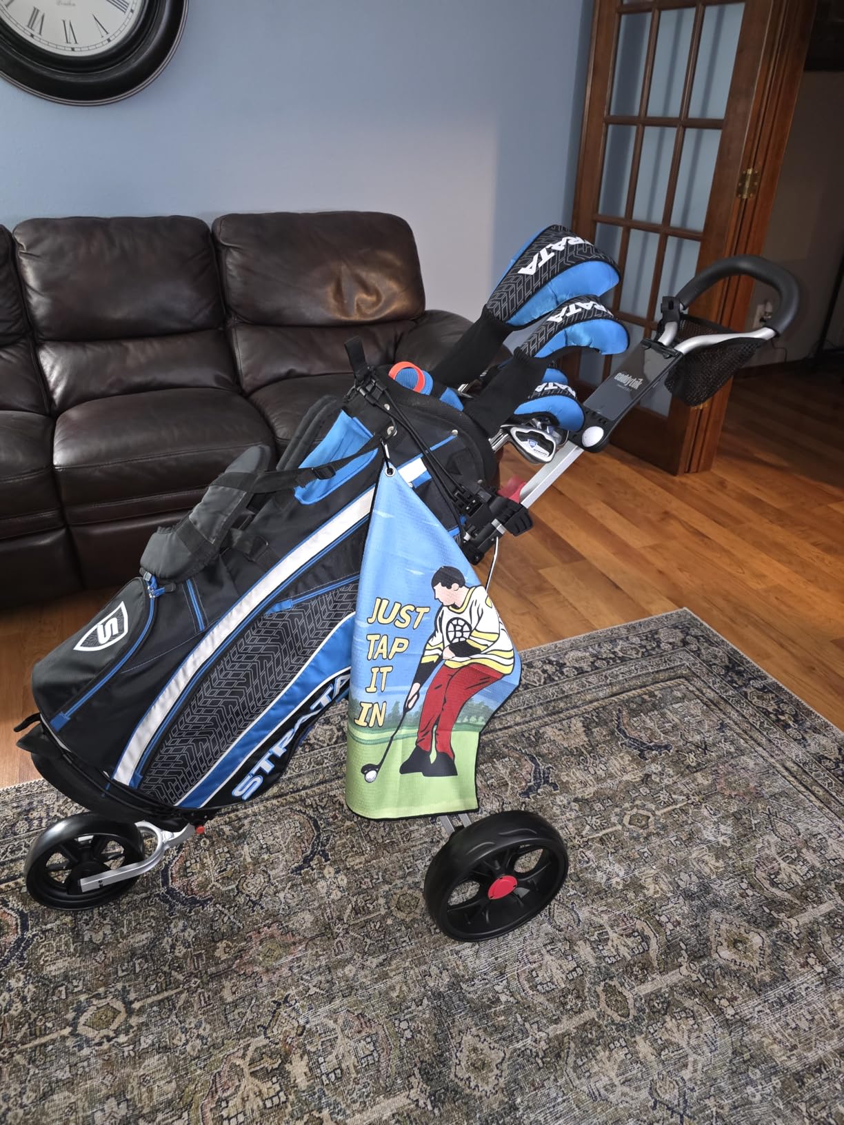 Caddytek CaddyLite 11.5 V3 Golf Push Cart - Lightweight Aluminum 3-Wheel Foldable Golf Bag Cart with Quad-Fold Frame, EVA Wheels customer photo 1