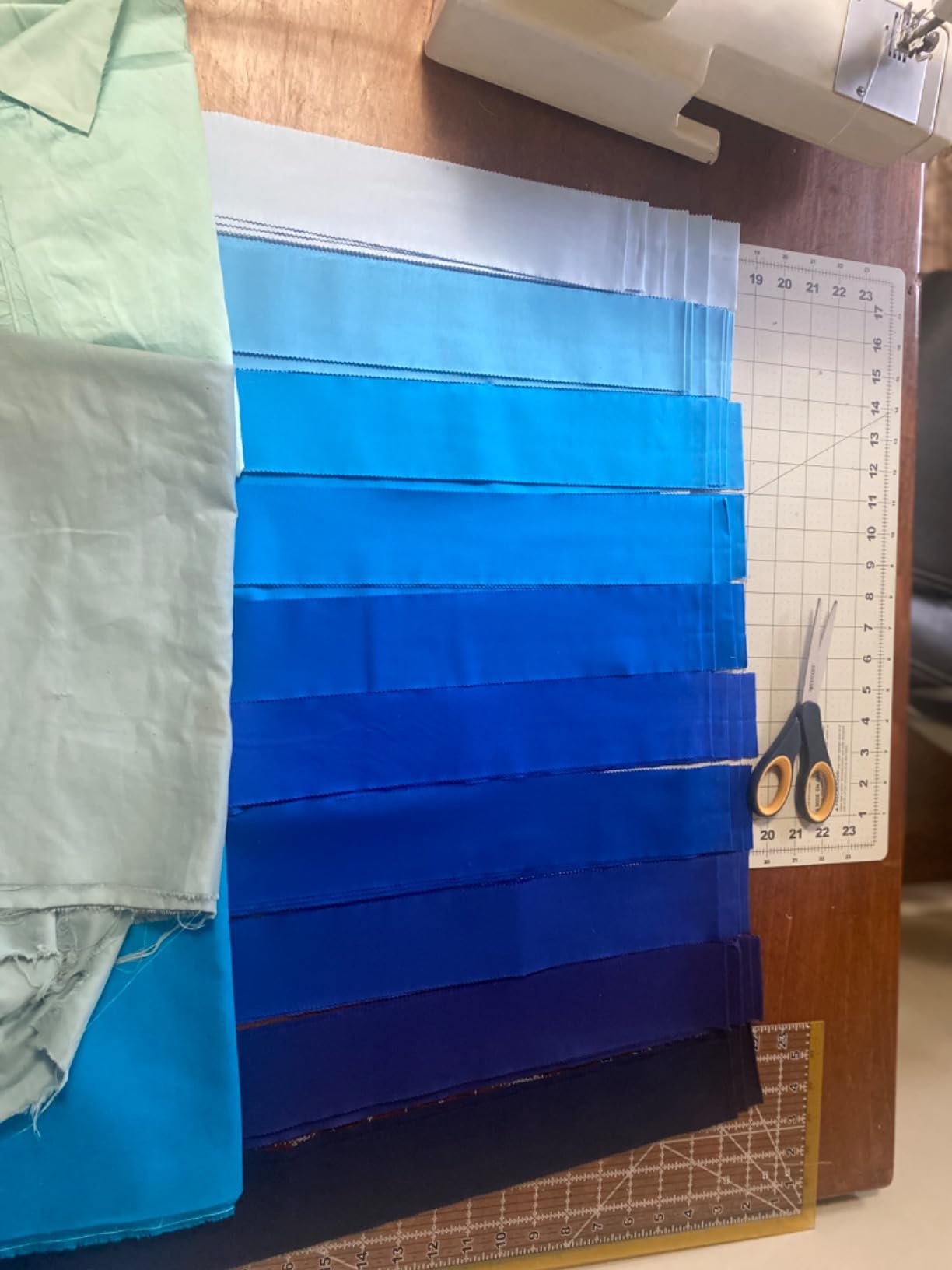 Kona Cotton Solids Waterfall Roll Up 40 2.5-inch Strips Jelly Roll Robert Kaufman Fabrics RU-782-40 customer photo 1