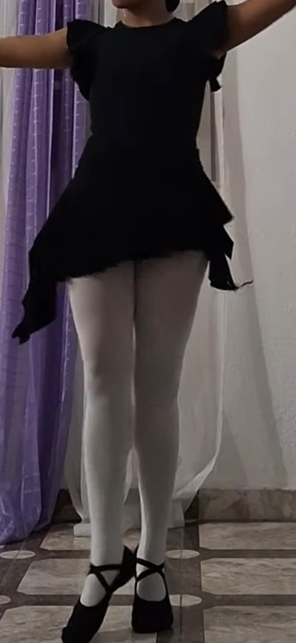 HETH Ballet Tights for Girls - Ultra Soft Dance Tights Convertible Tight customer photo 1