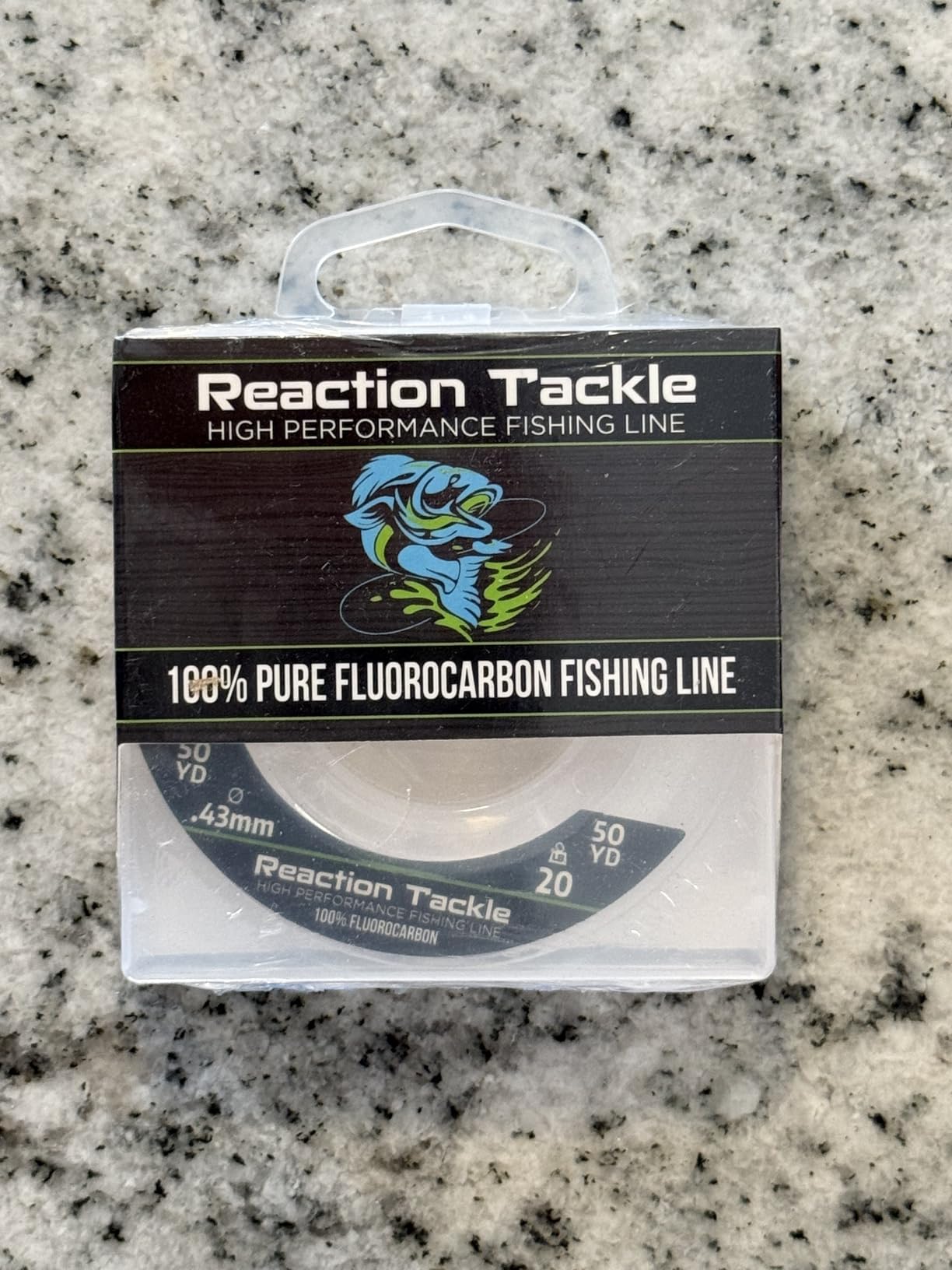 Reaction Tackle 100% Pure Fluorocarbon Fishing Line - High Strength, Abrasion-Resistant, Fast-Sinking, Virtually Invisible, with Added Sensitivity - Ideal for Saltwater and Freshwater Leader Line customer photo 2