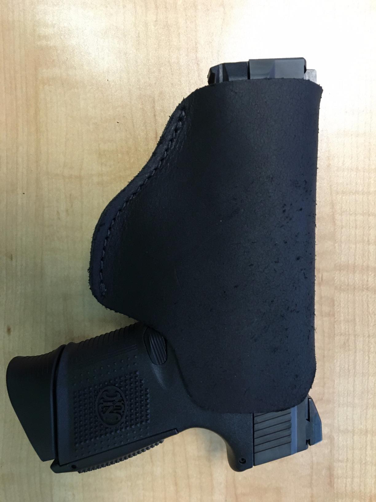 Made in USA - Suede Leather IWB Holster | Fits Glock 17 19 19X 22 26 43 43X 45 | Taurus GC3 | S&W M&P Shield | Canik TP9 Elite | Sig P229 | Plus Similar Sized Handguns | The Ultimate Suede IWB Holster customer photo 2