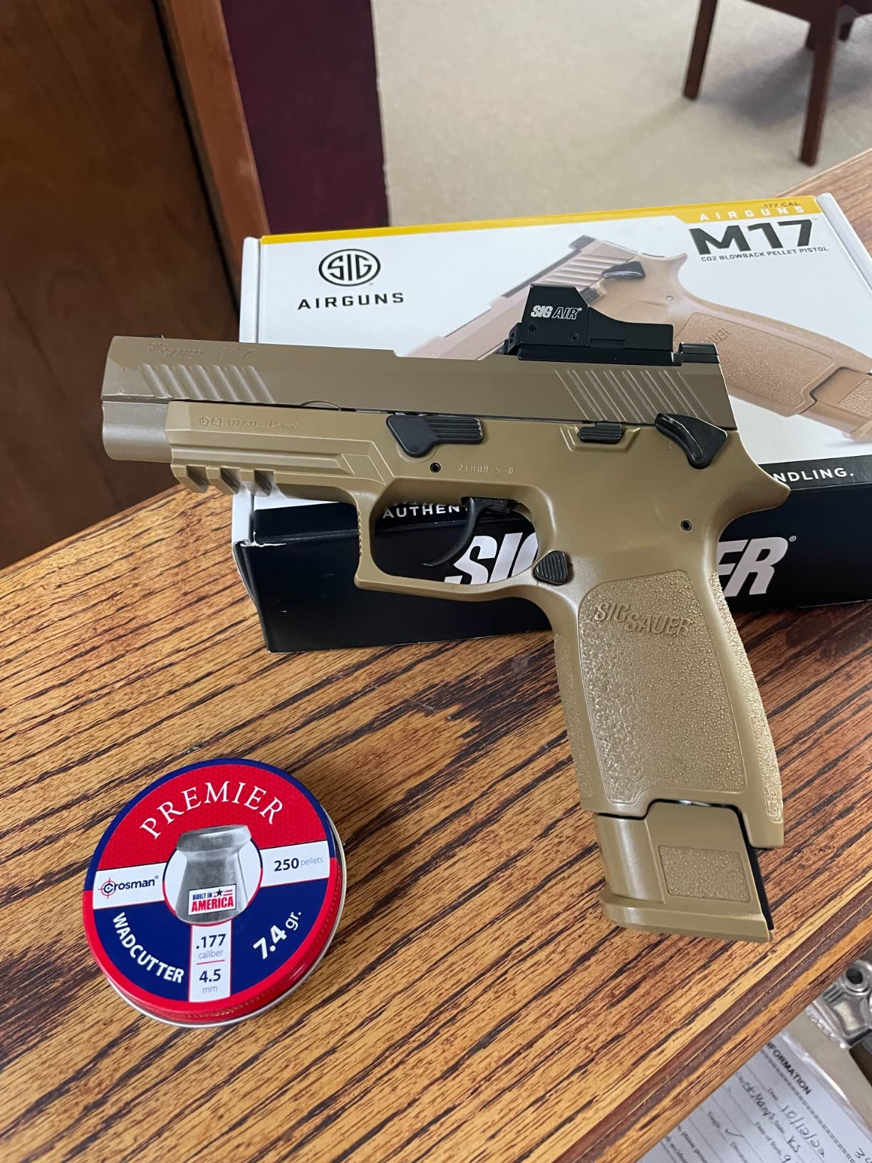 Sig Sauer P320 M17 CO2-Powered .177 Cal Semi-Automatic Air Pistol with 20rd Pellet Magazine customer photo 2
